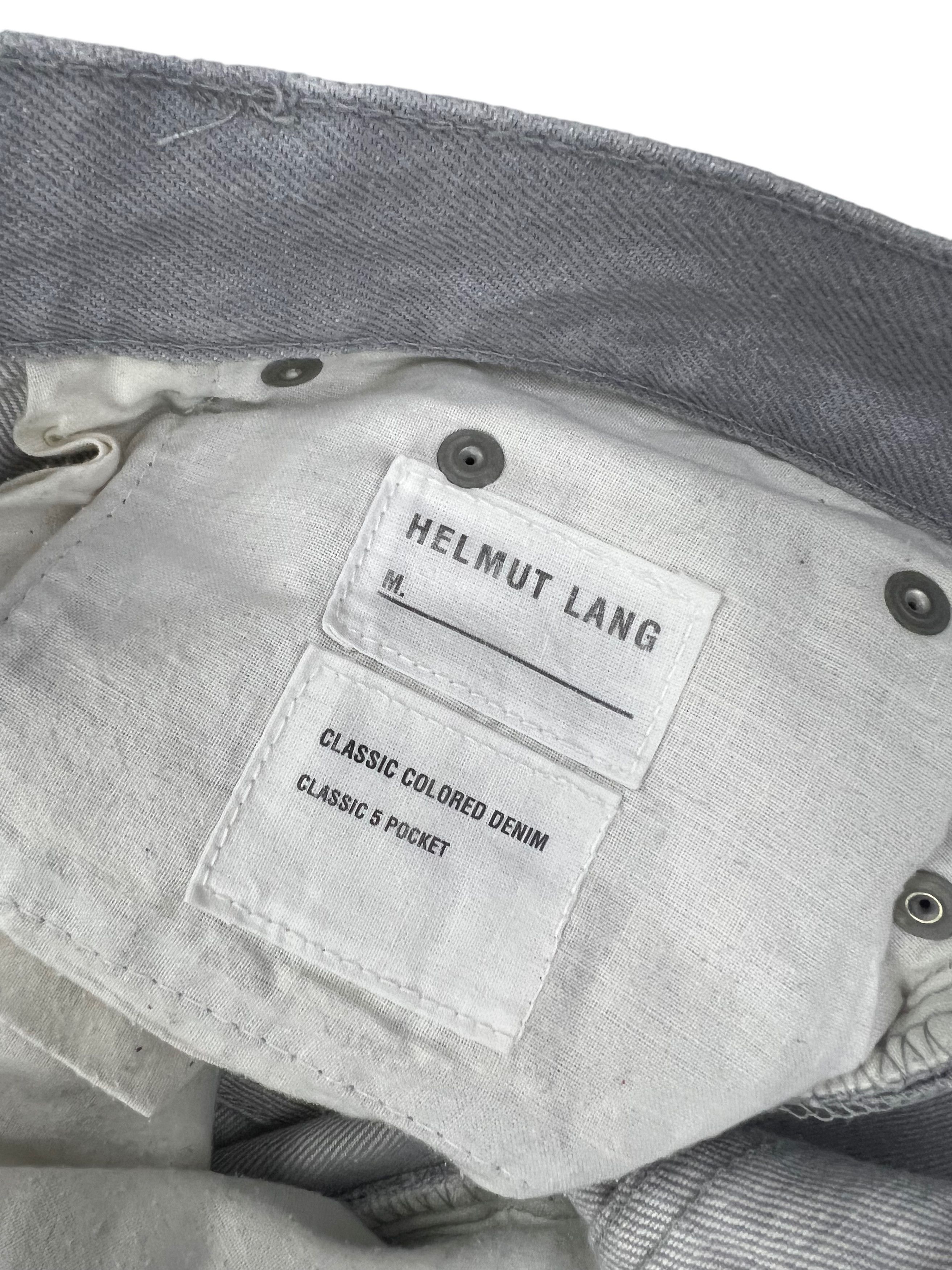 Helmut Lang Archive 90s Grey Classic Colored Denim 5 Pocket Pants Size US 32 / EU 48 - 7 Thumbnail