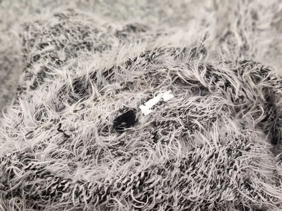 Japanese Brand Vintage 90's Japanese Gray Mohair Style Fuzzy Cardigan Hype Size S / US 4 / IT 40 - 9 Thumbnail