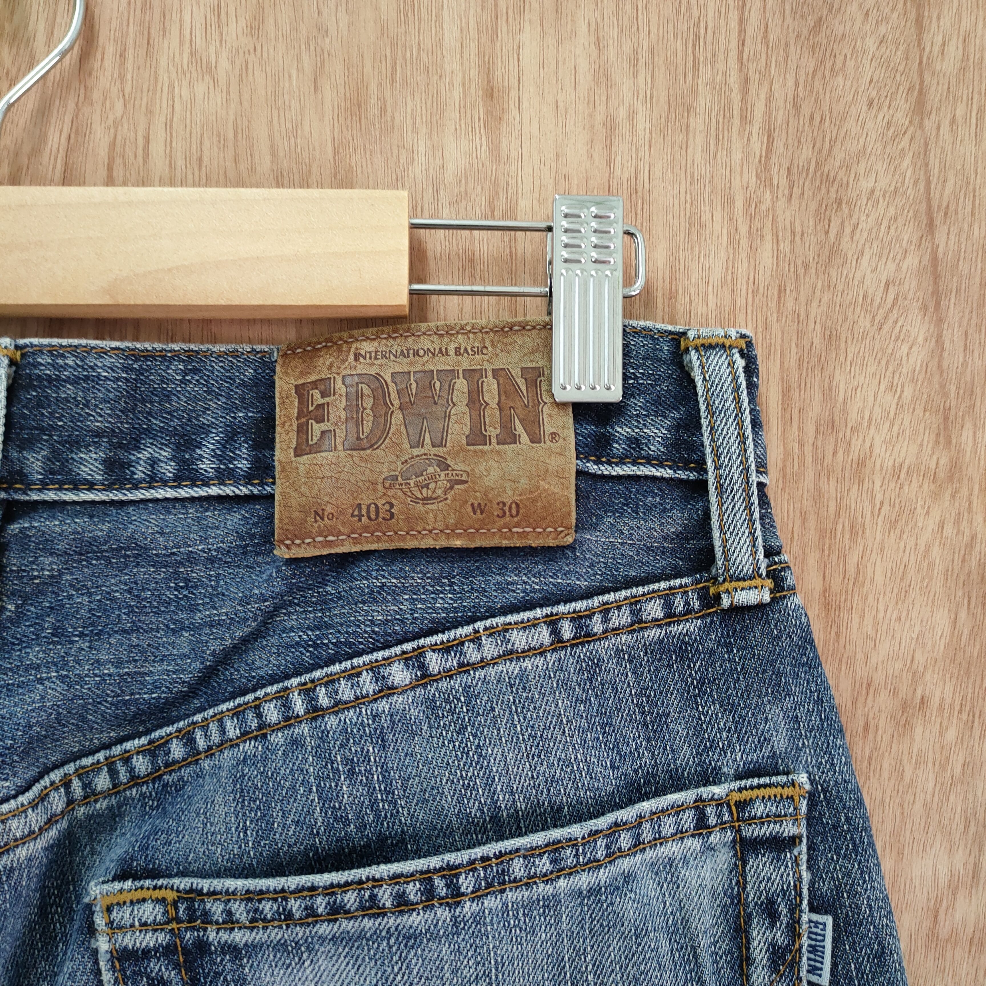 VINTAGE EDWIN FADED DENIM JEANS PANTS