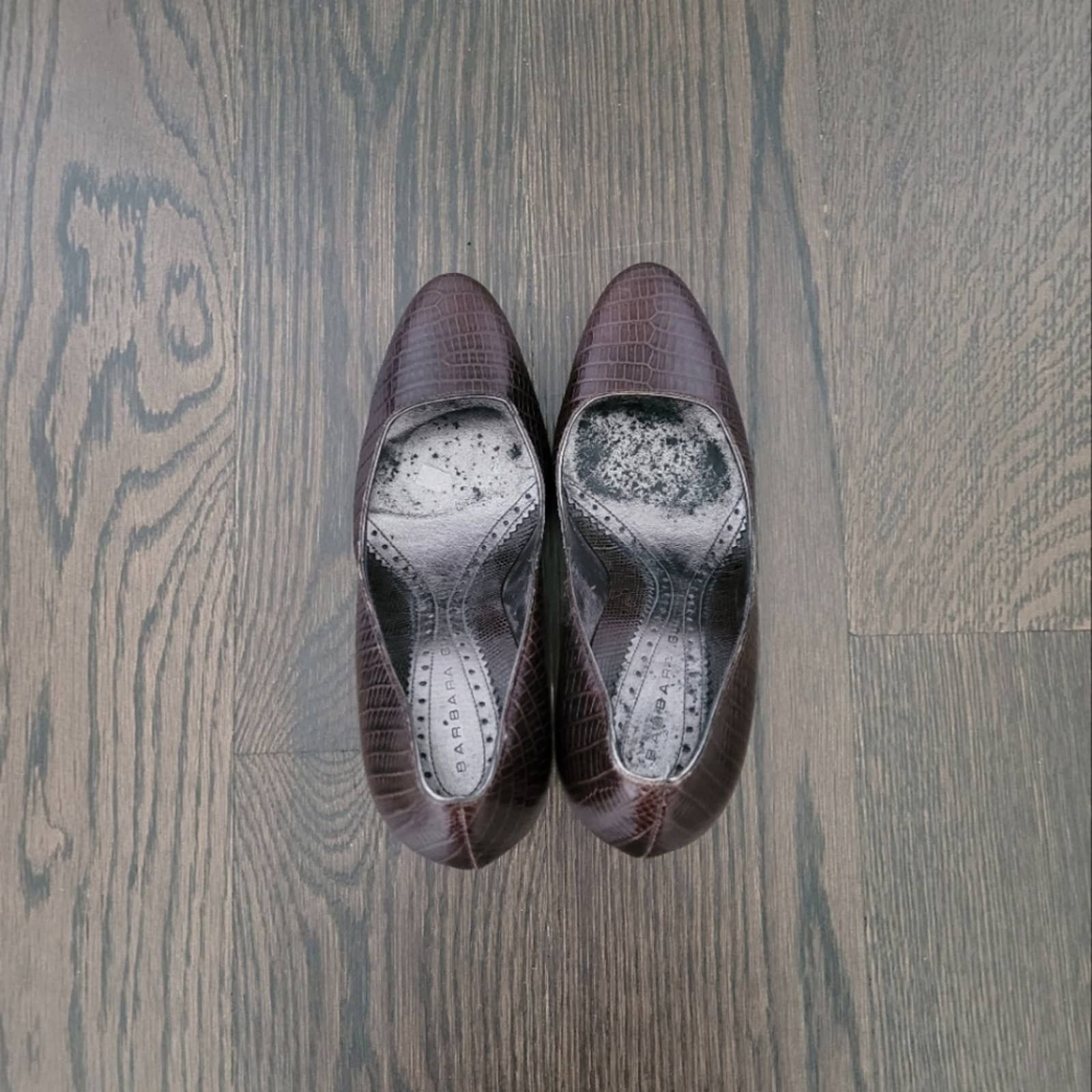 Barbara Bui Alligator Crocodile Leather Platform Pumps Classic Work Size US 7.5 / IT 37.5 - 7 Thumbnail