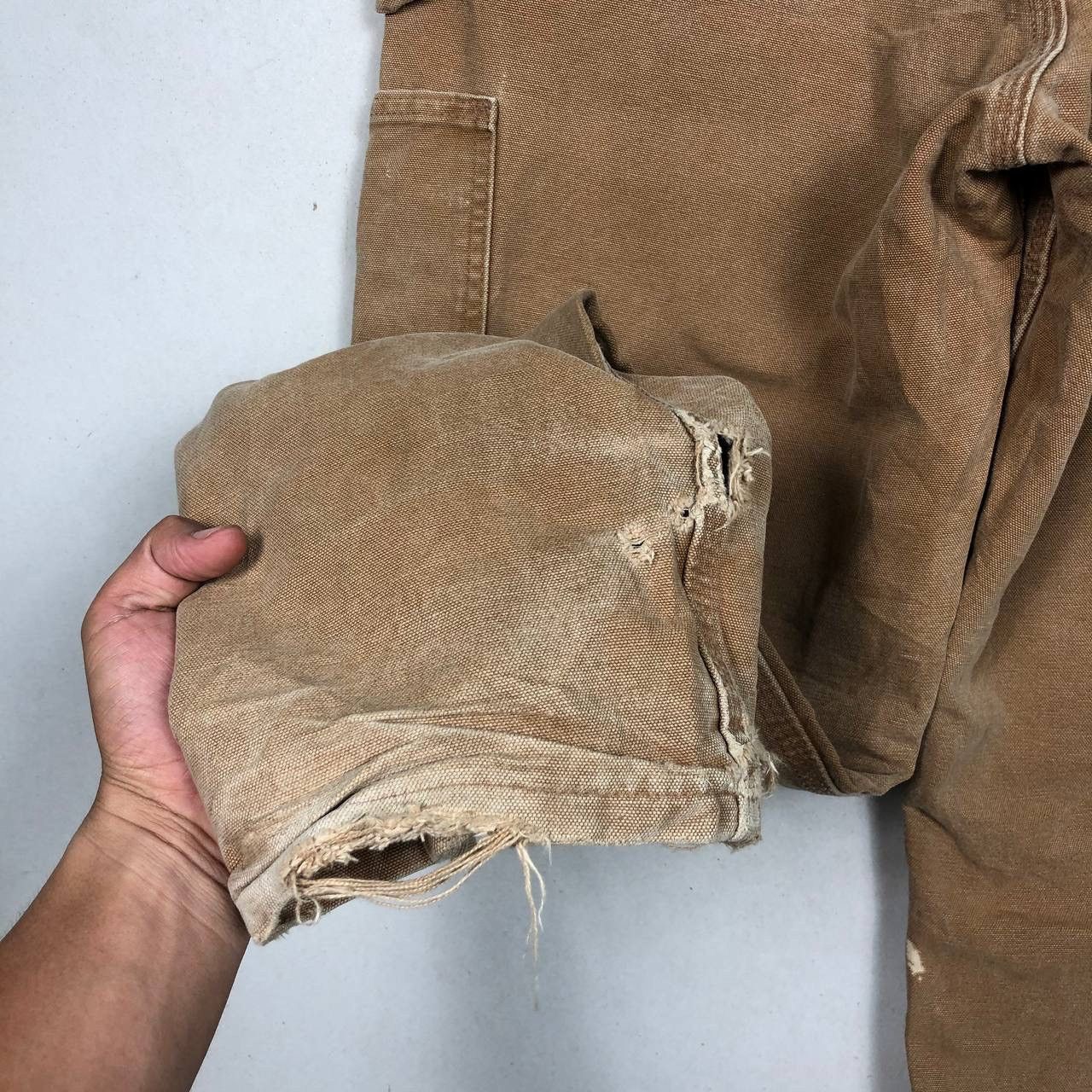 Carhartt Vintage Carhartt Carpenter Pants Paint Split Brown Workwear Size US 32 / EU 48 - 8 Thumbnail