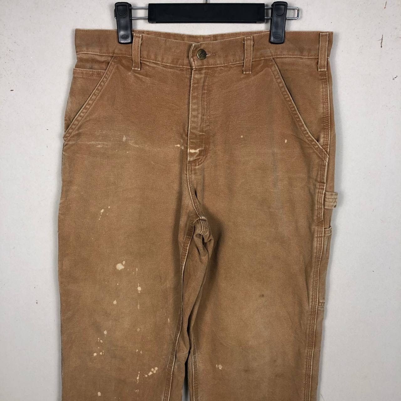 Carhartt Vintage Carhartt Carpenter Pants Paint Split Brown Workwear Size US 32 / EU 48 - 4 Thumbnail
