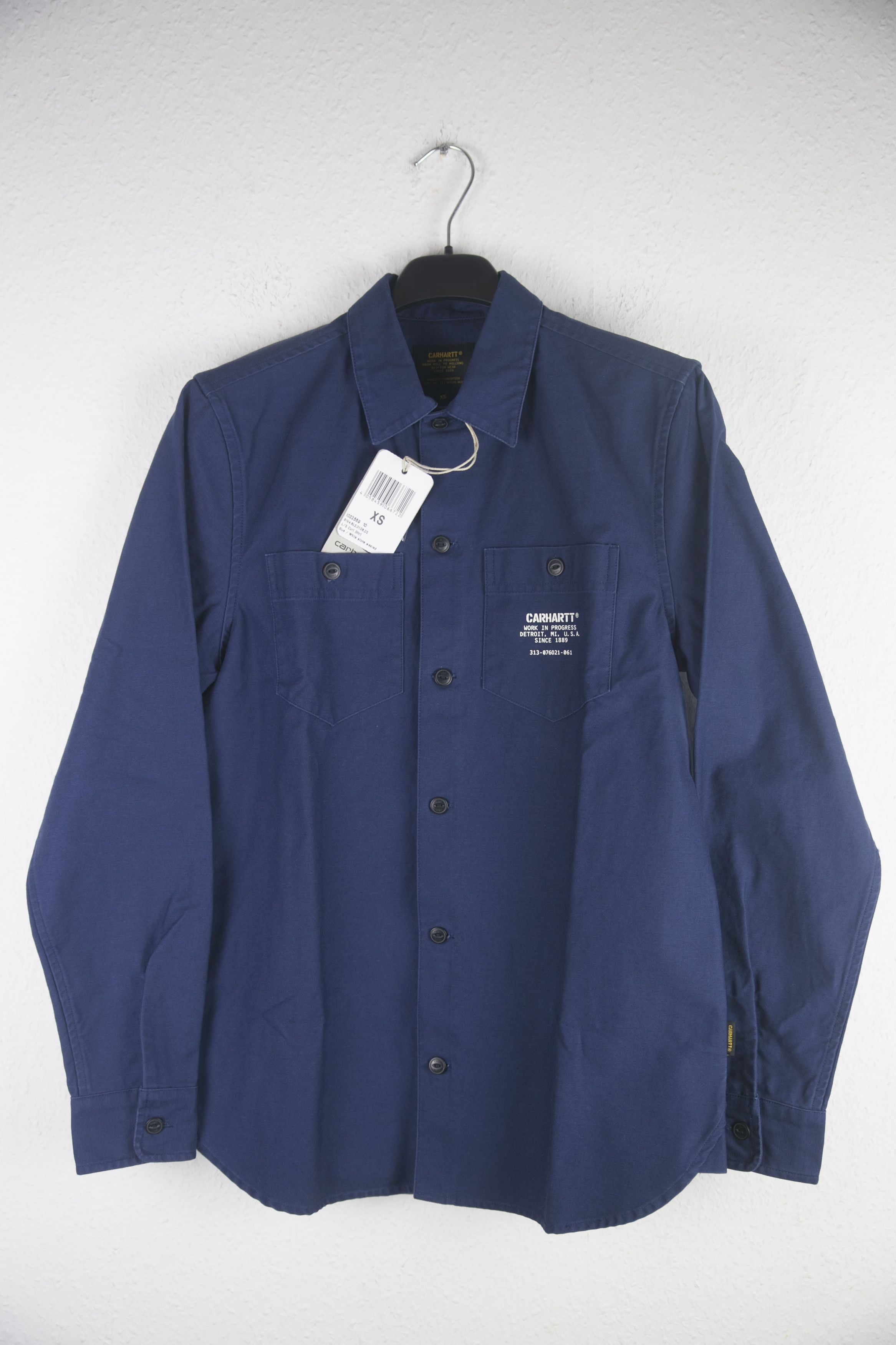 Carhartt Wip NWT Carhartt WIP CURT SHIRT Blue stone washed Size XS Size US XS / EU 42 / 0 - 1 Thumbnail