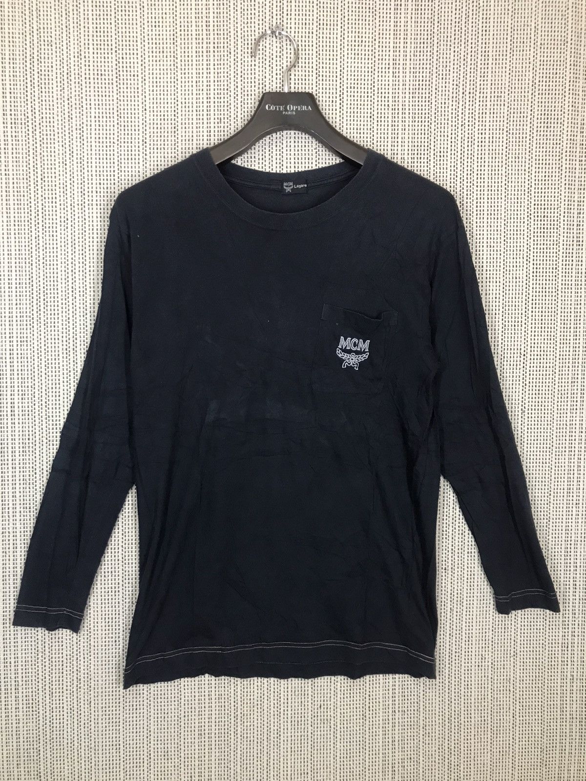 MCM × Vintage ‼️VINTAGE MCM SINGLE POCKET LONGSLEEVE TSHIRT‼️ Size US M / EU 48-50 / 2 - 1 Thumbnail