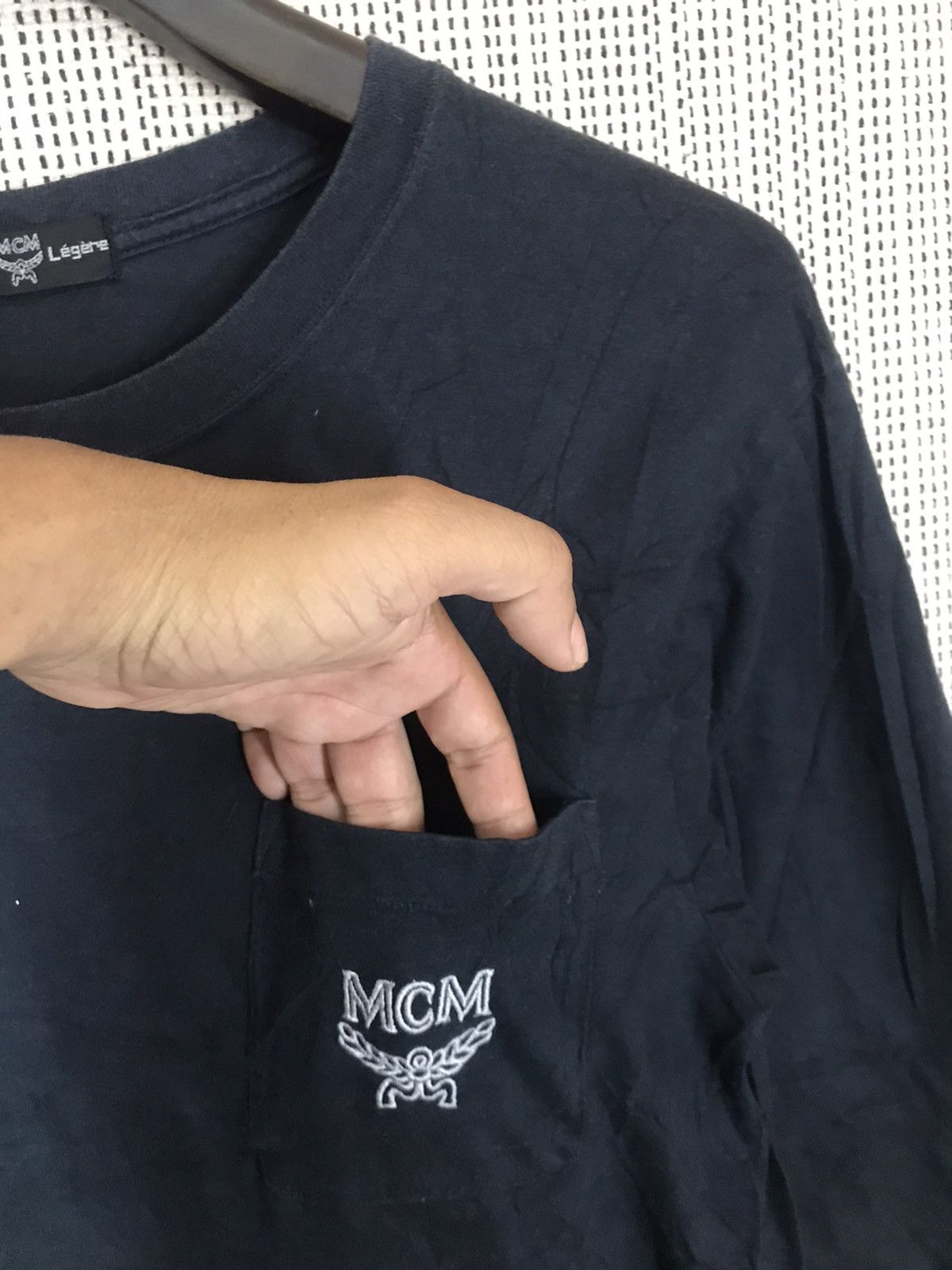 MCM × Vintage ‼️VINTAGE MCM SINGLE POCKET LONGSLEEVE TSHIRT‼️ Size US M / EU 48-50 / 2 - 3 Thumbnail