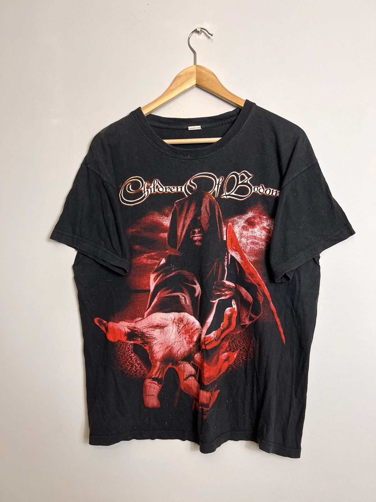 image of Rare Vintage 00S Children Of Bodom Death Metal Tour Band Tee in Black, Men's (Size Large)