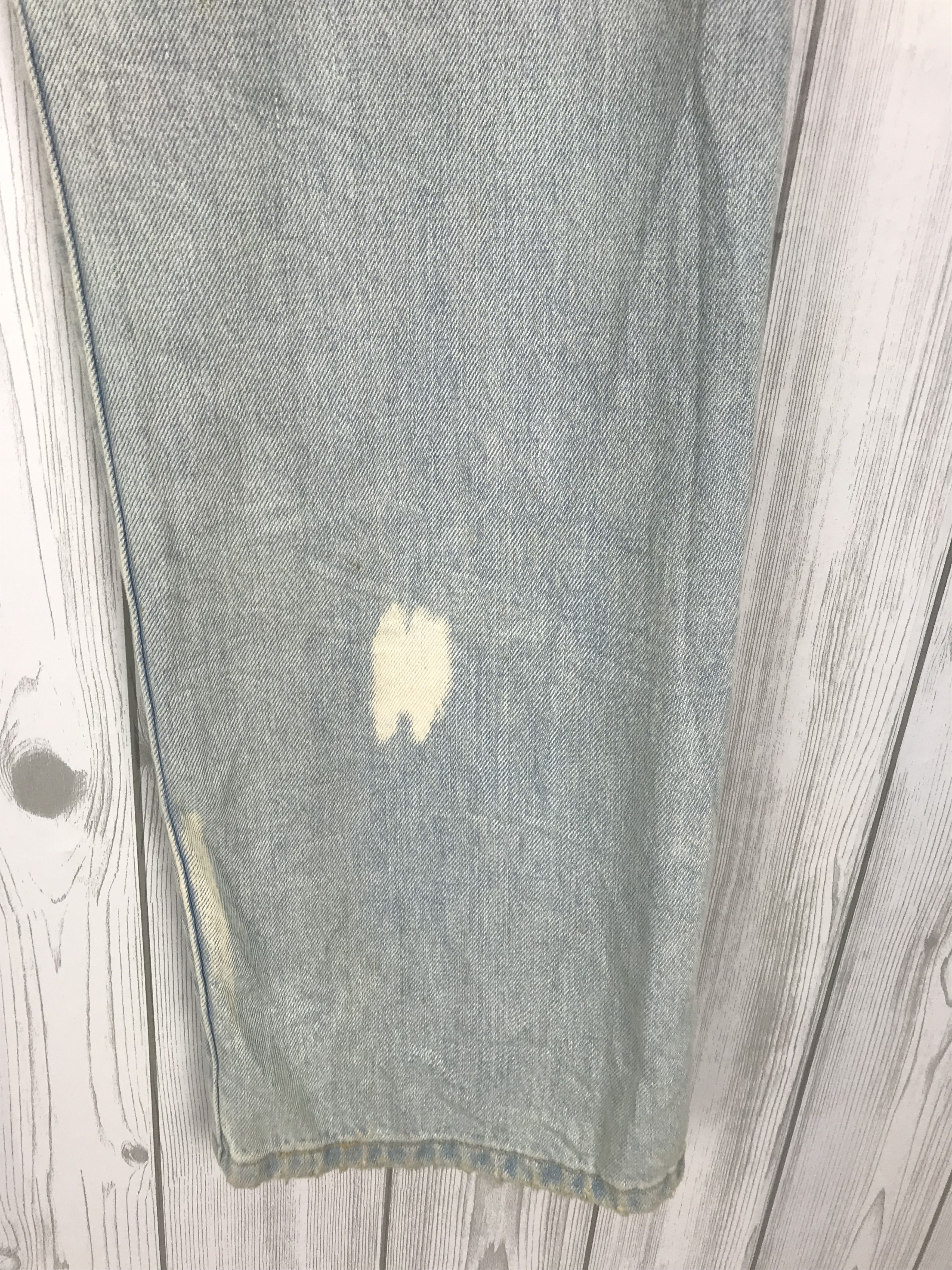 Levi's Vintage Clothing Vintage LEVIS 501 Ripped Bleach Design Denim Jeans Size US 32 / EU 48 - 6 Thumbnail