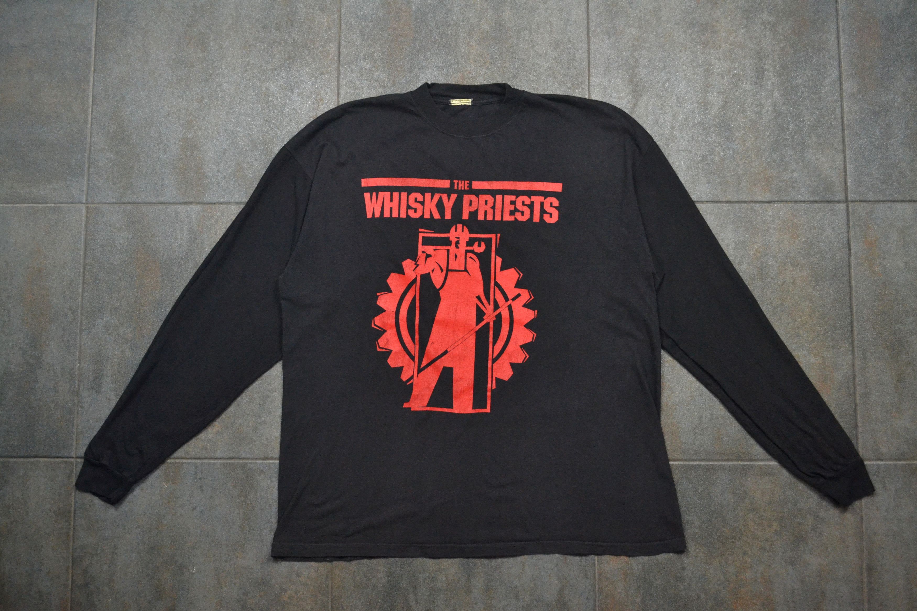 Vintage Vintage 90s The Whisky Priests UK Folk Punk Long Sleeve Size US XL / EU 56 / 4 - 5 Thumbnail