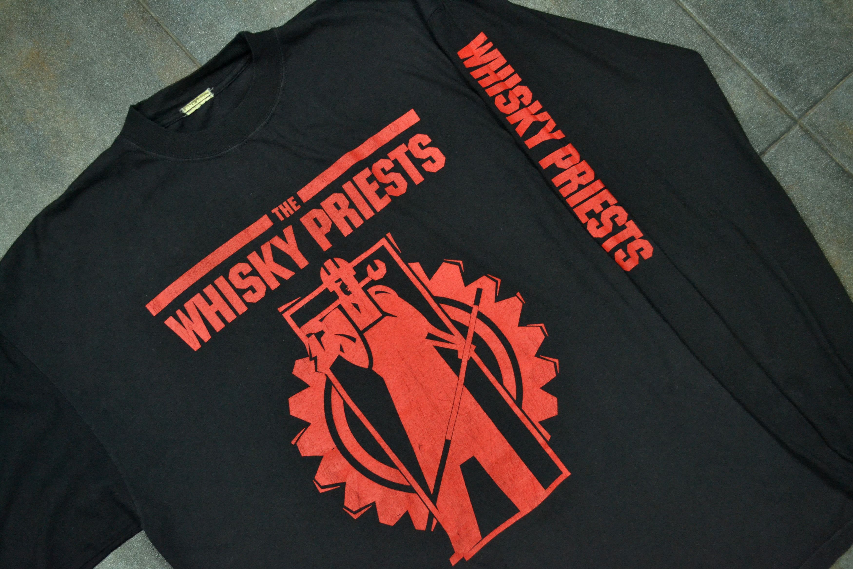 Vintage Vintage 90s The Whisky Priests UK Folk Punk Long Sleeve Size US XL / EU 56 / 4 - 9 Thumbnail