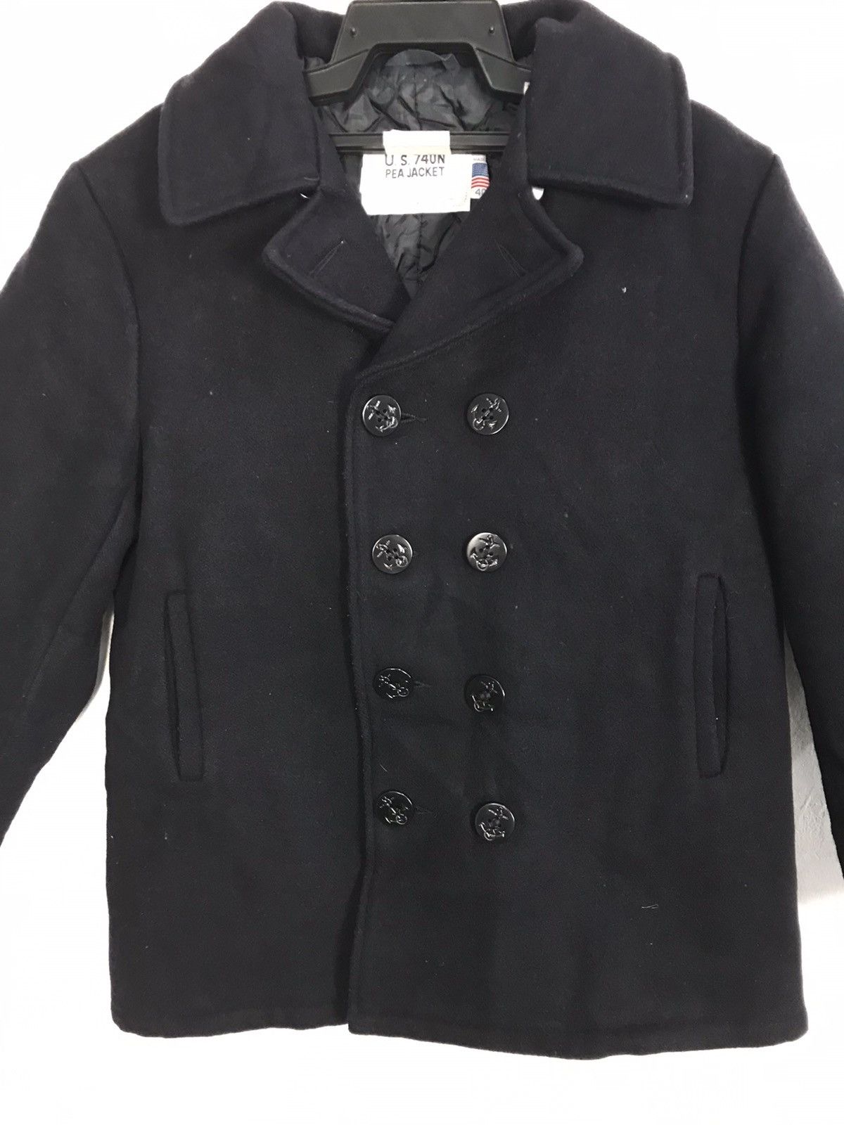 Schott Rare U.S. 740N Schott Peajacket Double Breasted Jacket Size US L / EU 52-54 / 3 - 3 Thumbnail