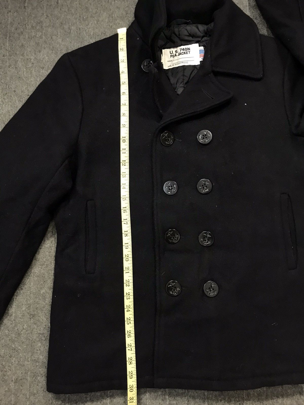 Schott Rare U.S. 740N Schott Peajacket Double Breasted Jacket Size US L / EU 52-54 / 3 - 9 Thumbnail