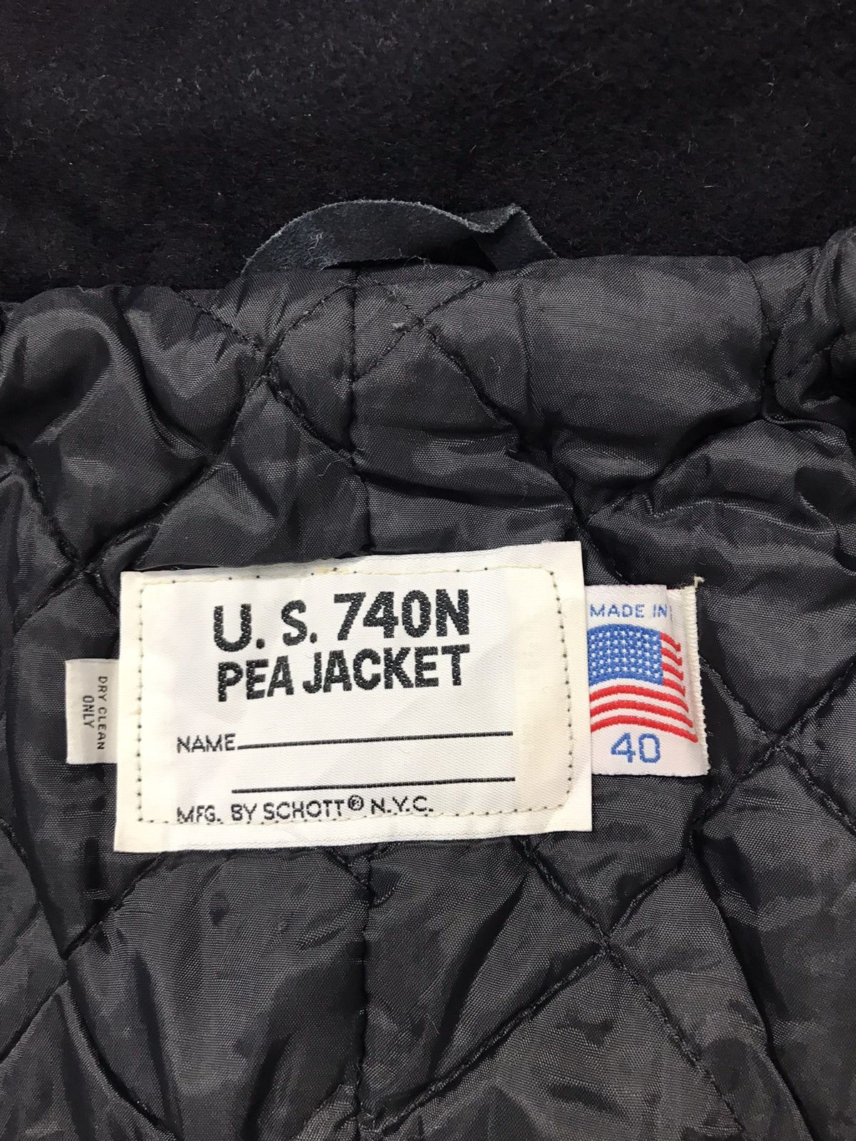Schott Rare U.S. 740N Schott Peajacket Double Breasted Jacket Size US L / EU 52-54 / 3 - 6 Thumbnail