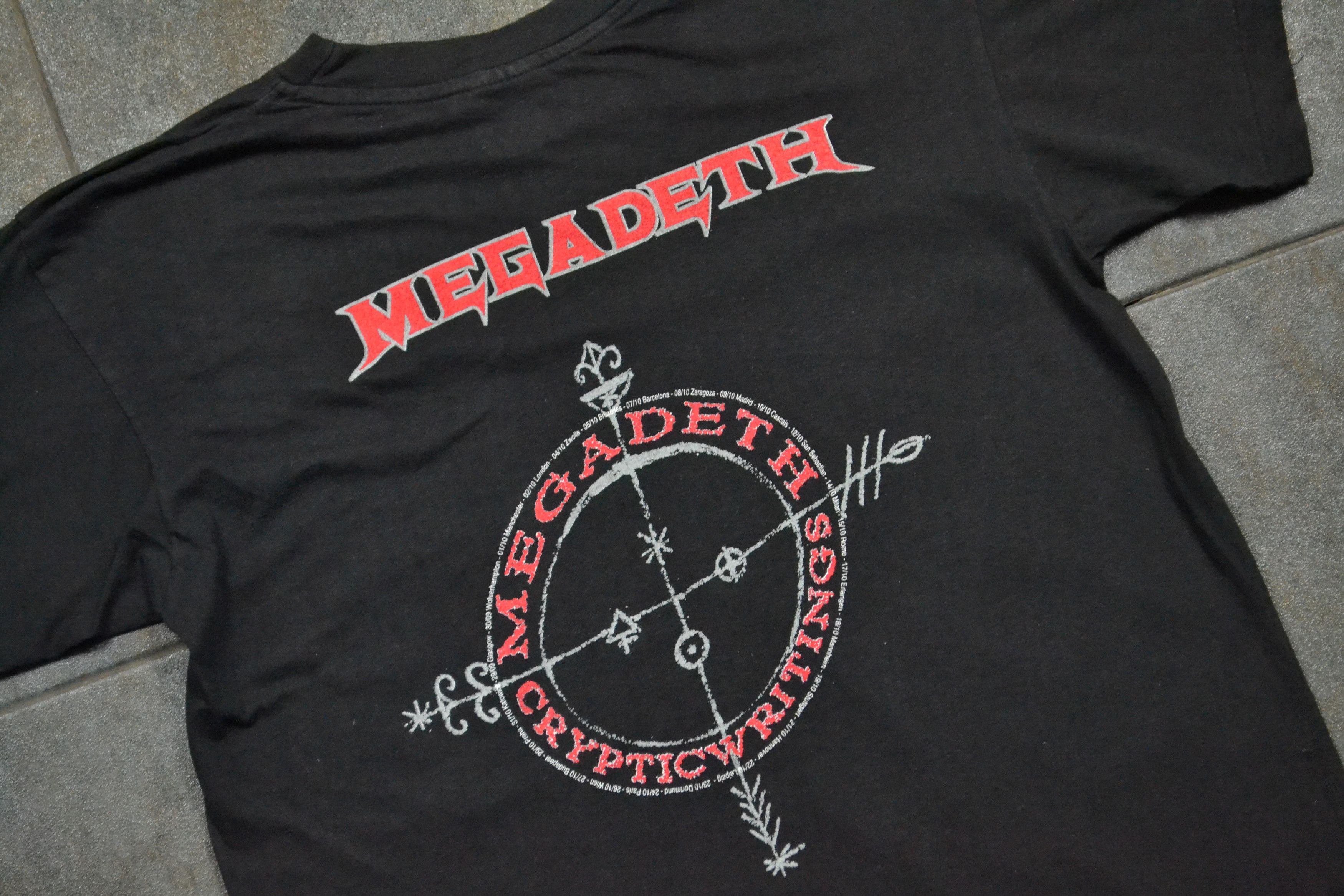 Megadeth 90s Vintage 1997 Megadeth Cryptic Writings Promo Tour Tee. Size US M / EU 48-50 / 2 - 8 Thumbnail