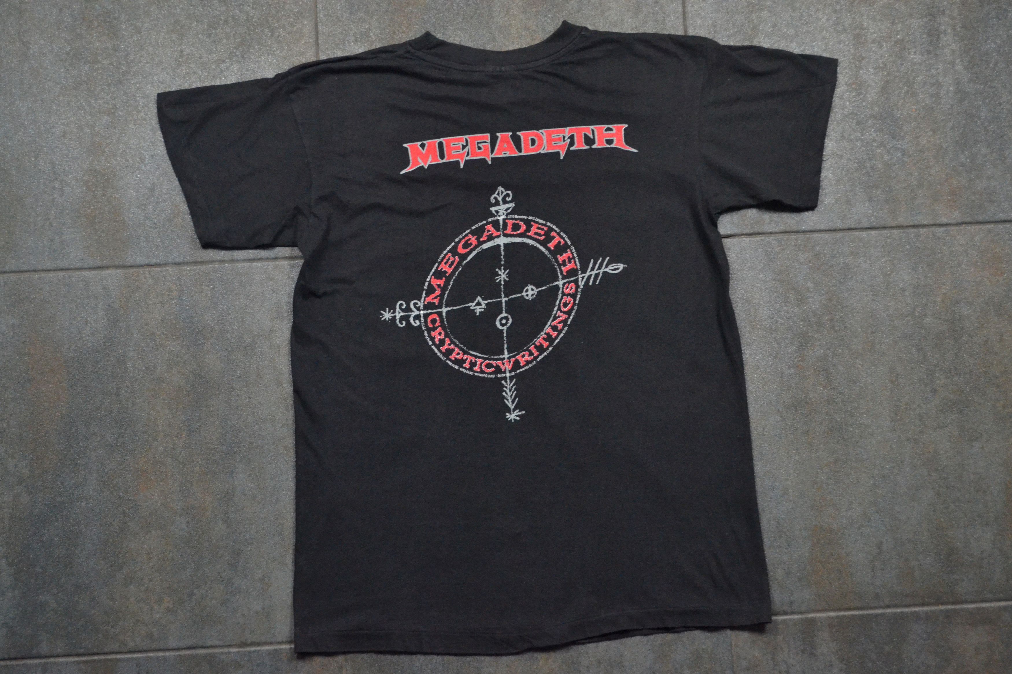 Megadeth 90s Vintage 1997 Megadeth Cryptic Writings Promo Tour Tee. Size US M / EU 48-50 / 2 - 7 Thumbnail