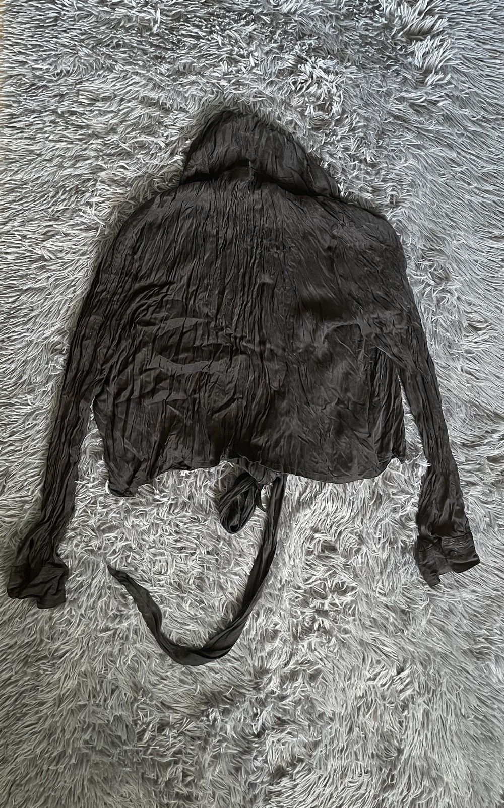 Designer × Vintage Georges Rech Synonyme 80s vintage avant garde SILK blouse Size L / US 10 / IT 46 - 5 Thumbnail