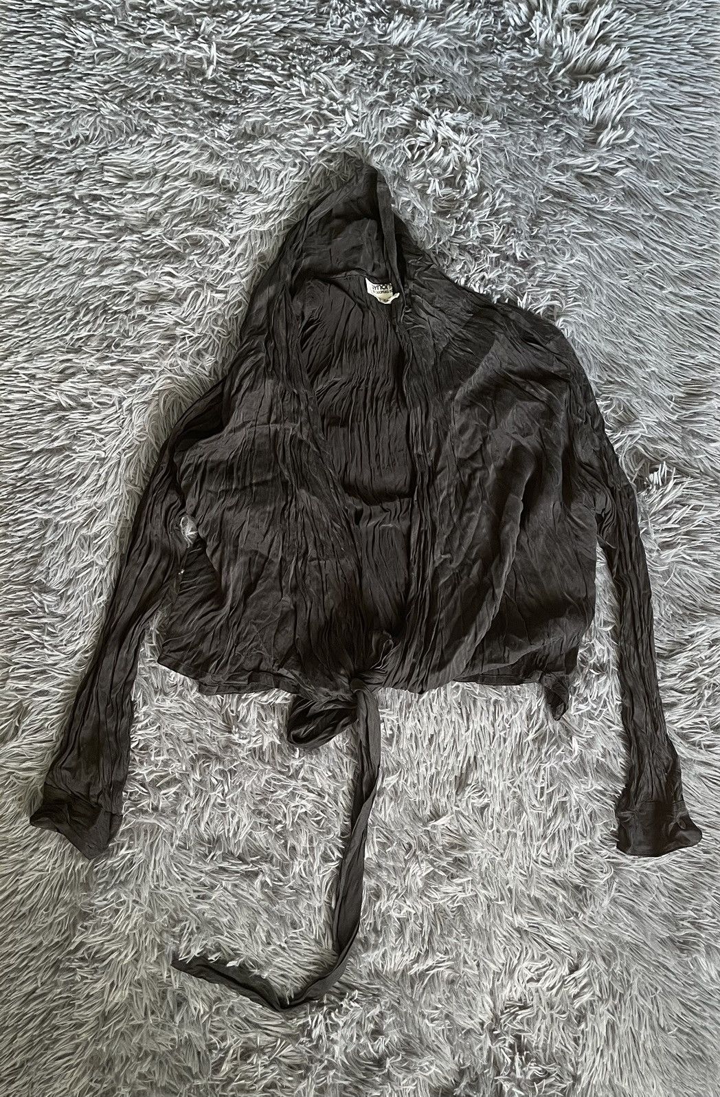 Designer × Vintage Georges Rech Synonyme 80s vintage avant garde SILK blouse Size L / US 10 / IT 46 - 2 Thumbnail