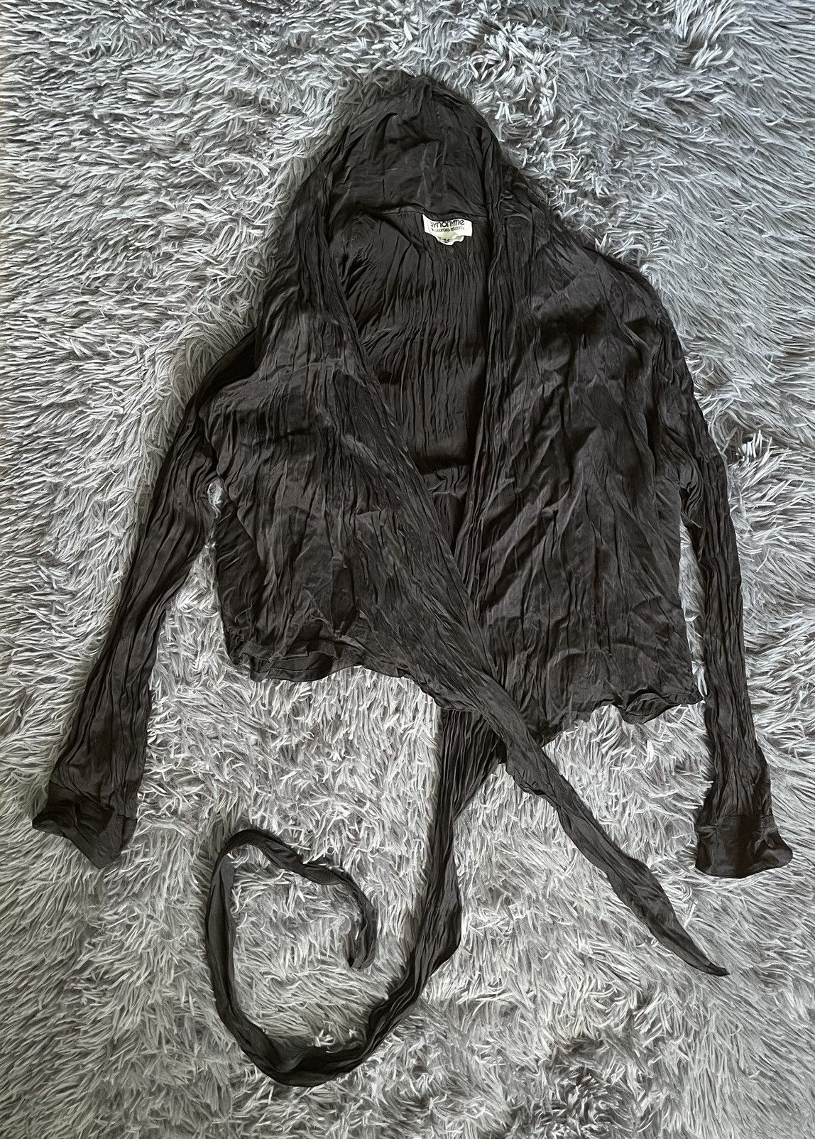 Designer × Vintage Georges Rech Synonyme 80s vintage avant garde SILK blouse Size L / US 10 / IT 46 - 1 Thumbnail