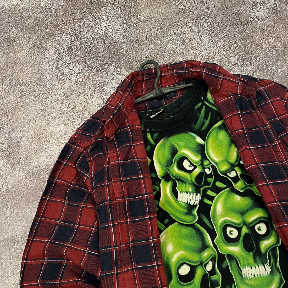 Vintage Vintage 90s Y2K Graphic Flannel Shirt Grunge Streetwear L Size US L / EU 52-54 / 3 - 4 Thumbnail