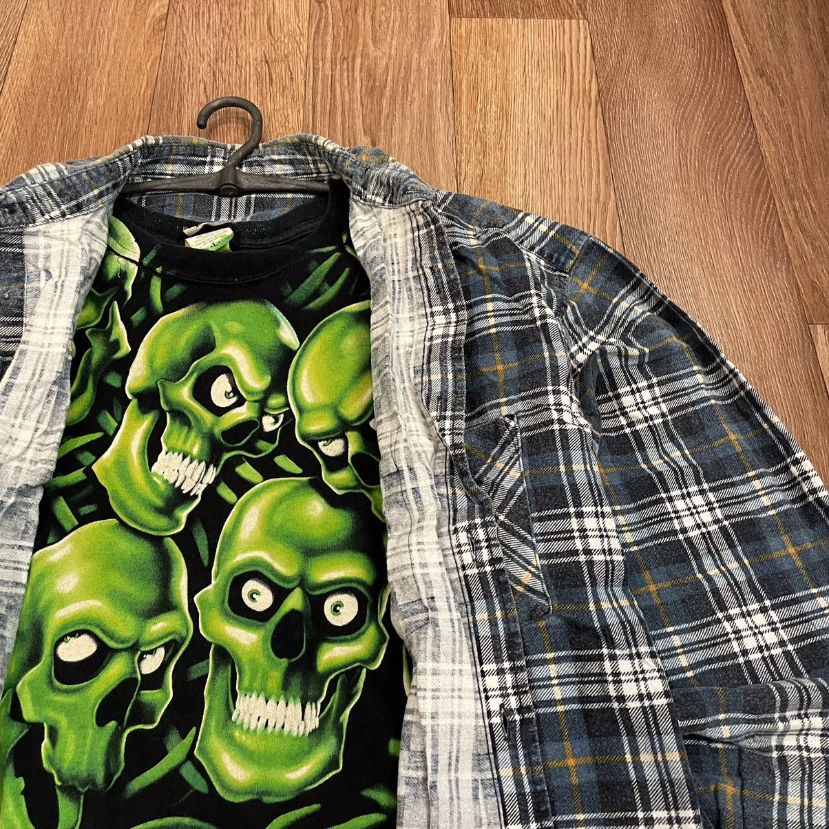 Vintage Vintage 90s Checkered Plaid Shirt Grunge Streetwear Y2K L Size US L / EU 52-54 / 3 - 4 Thumbnail
