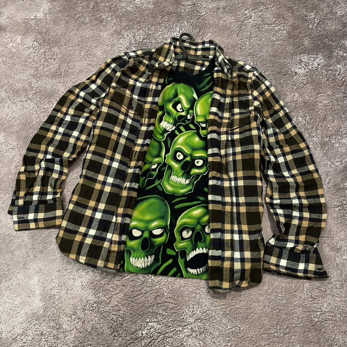Vintage Vintage 90s Checkered Graphic Shirt Grunge Streetwear Slim S Size US S / EU 44-46 / 1 - 2 Thumbnail