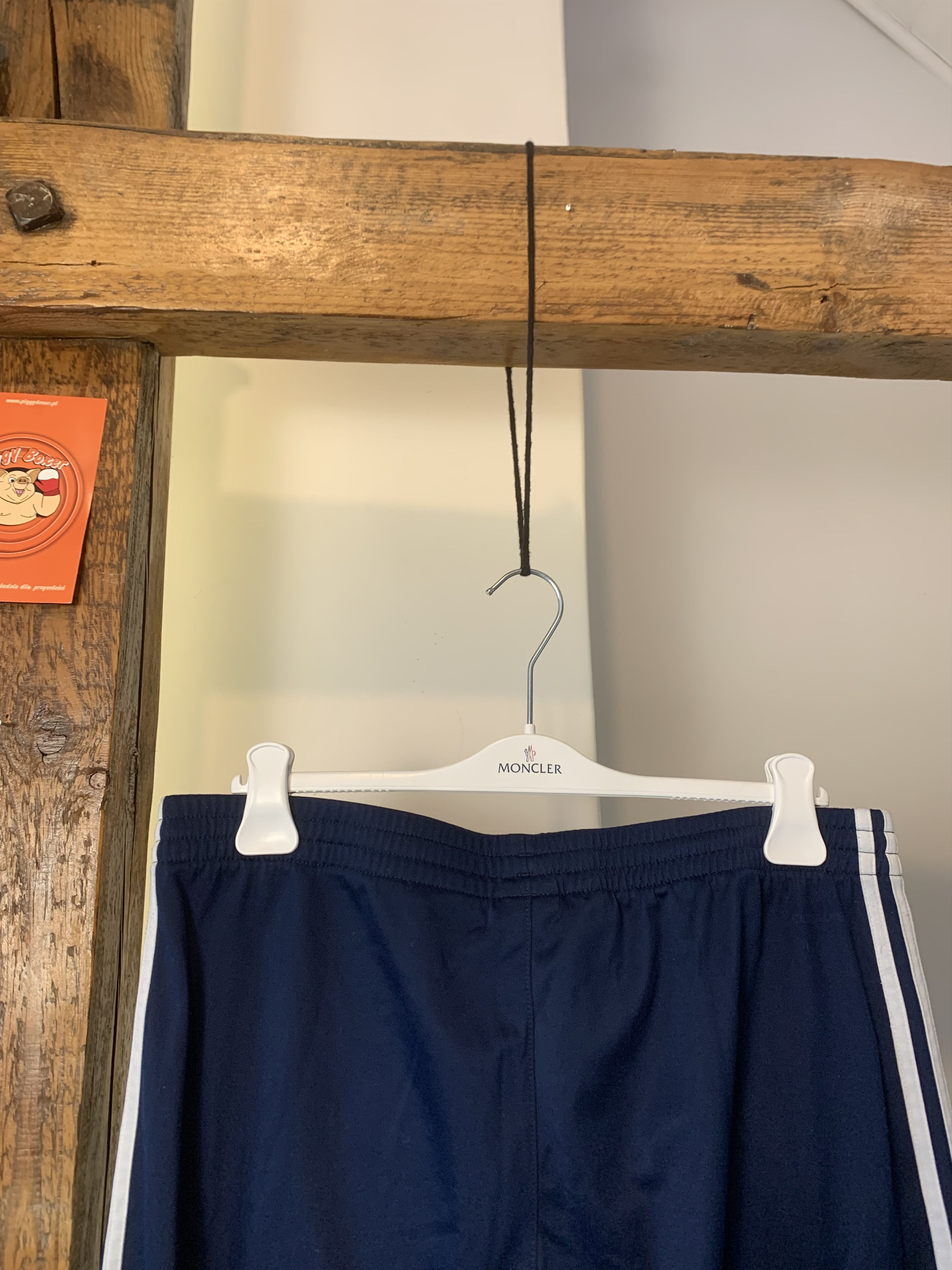 Adidas × Vintage Adidas Joggers Jet Navy White 3 Stripes Soccer Style Baggy Size US 32 / EU 48 - 6 Thumbnail