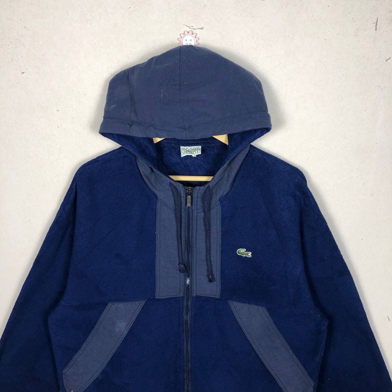 Lacoste Vintage 90s Lacoste Polartec Blue Fleece Sweater Jacket Size US L / EU 52-54 / 3 - 3 Thumbnail