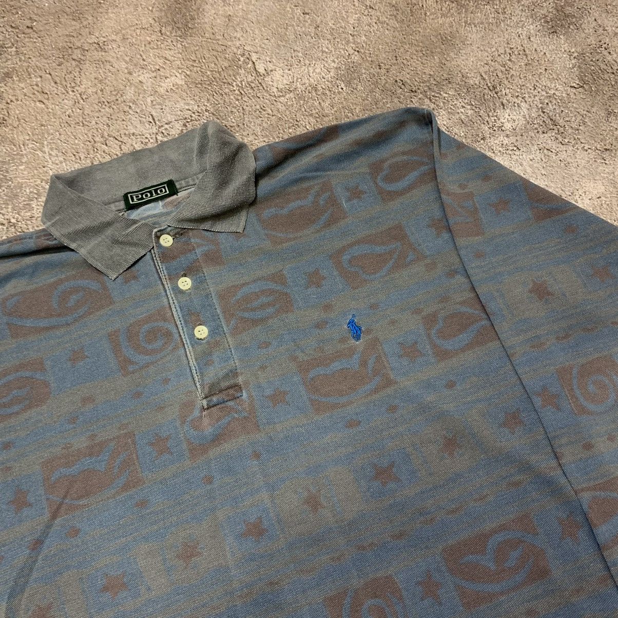 Polo Ralph Lauren vintage 80s rugby RRL crew neck polo ralph lauren 90s Size US XL / EU 56 / 4 - 4 Thumbnail