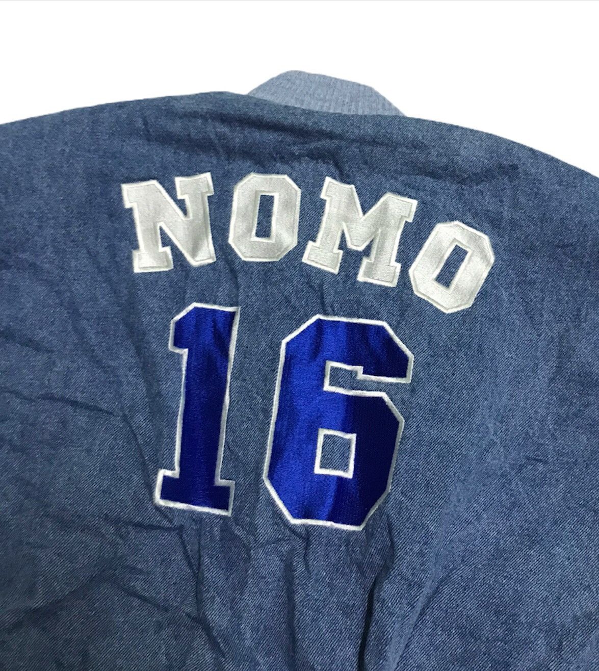 MLB Pickup !! Vintage MLB player Nomo 16 varsity jacket Size US L / EU 52-54 / 3 - 4 Thumbnail