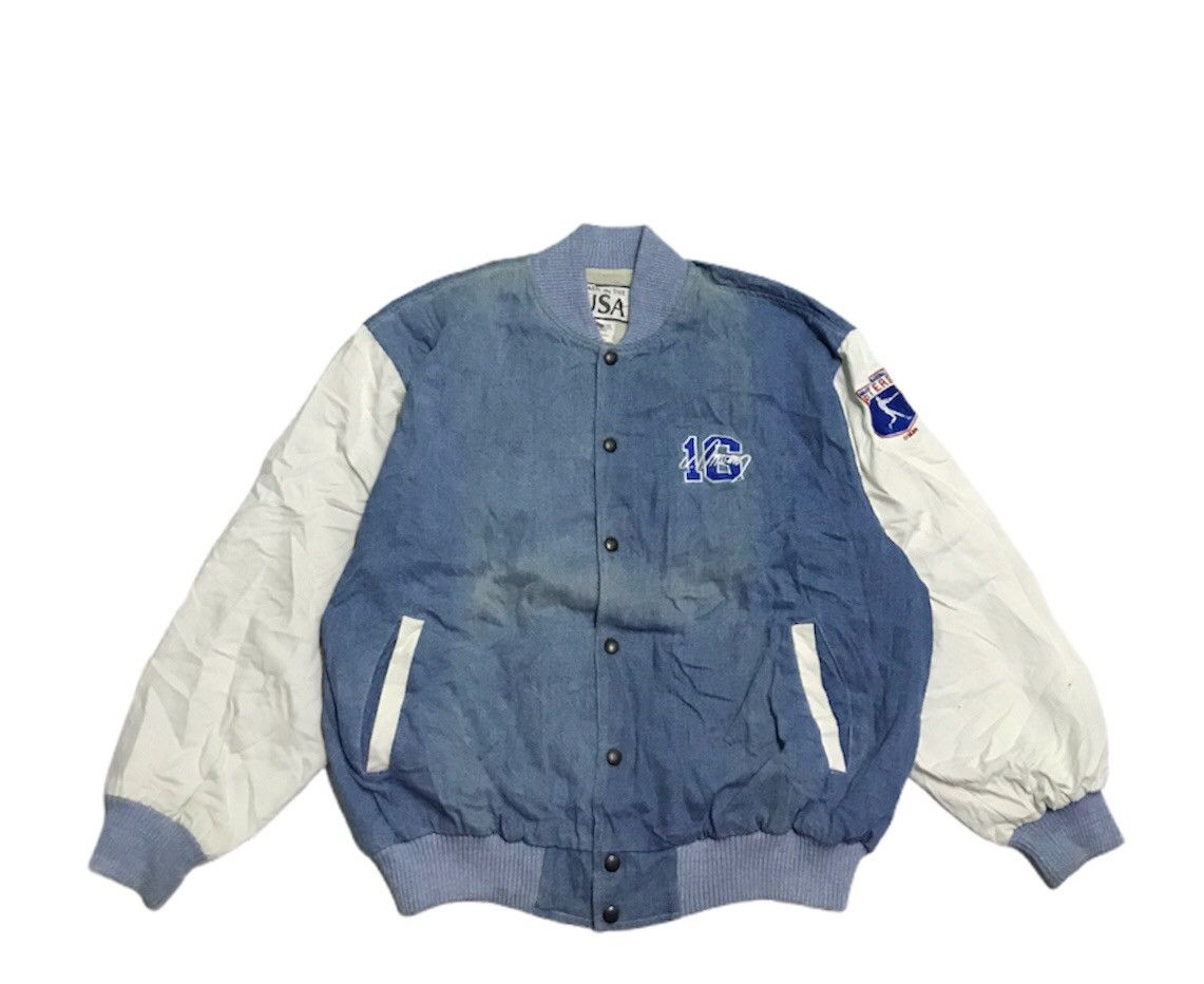 MLB Pickup !! Vintage MLB player Nomo 16 varsity jacket Size US L / EU 52-54 / 3 - 5 Thumbnail