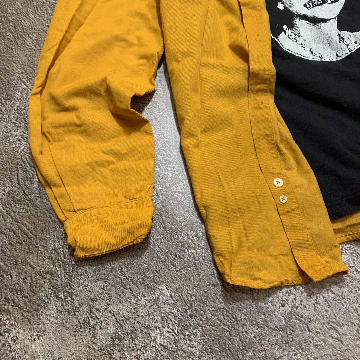 Vintage Vintage 90s Pistols Band Tee Yellow Corduroy Shirt Punk M Size US M / EU 48-50 / 2 - 4 Thumbnail