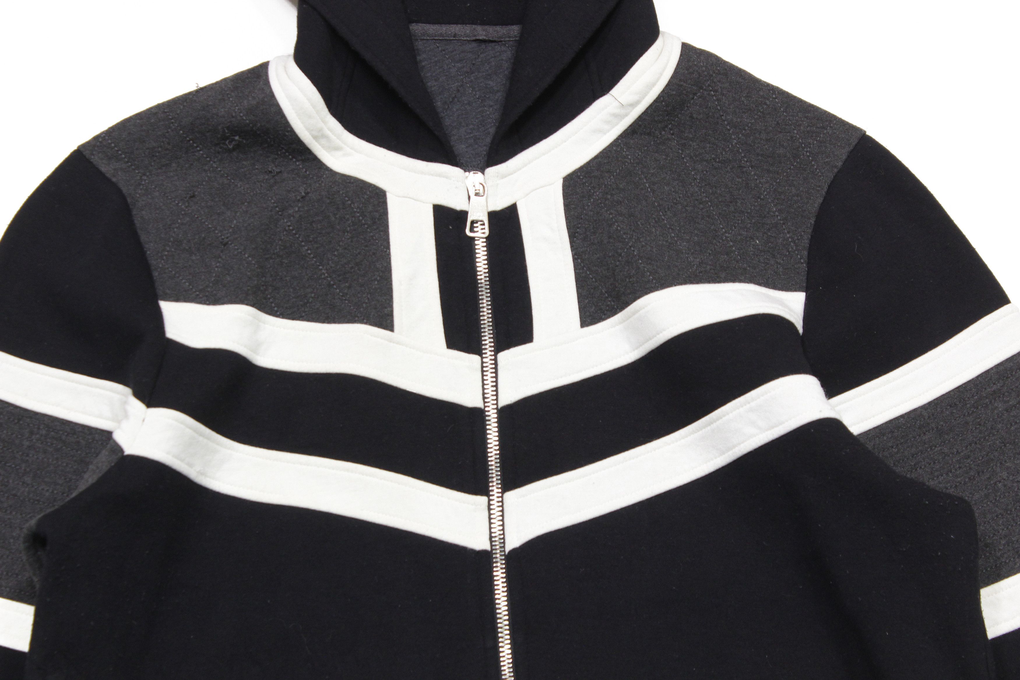 Neil Barrett Striped Modern Hoodie Size US L / EU 52-54 / 3 - 3 Thumbnail