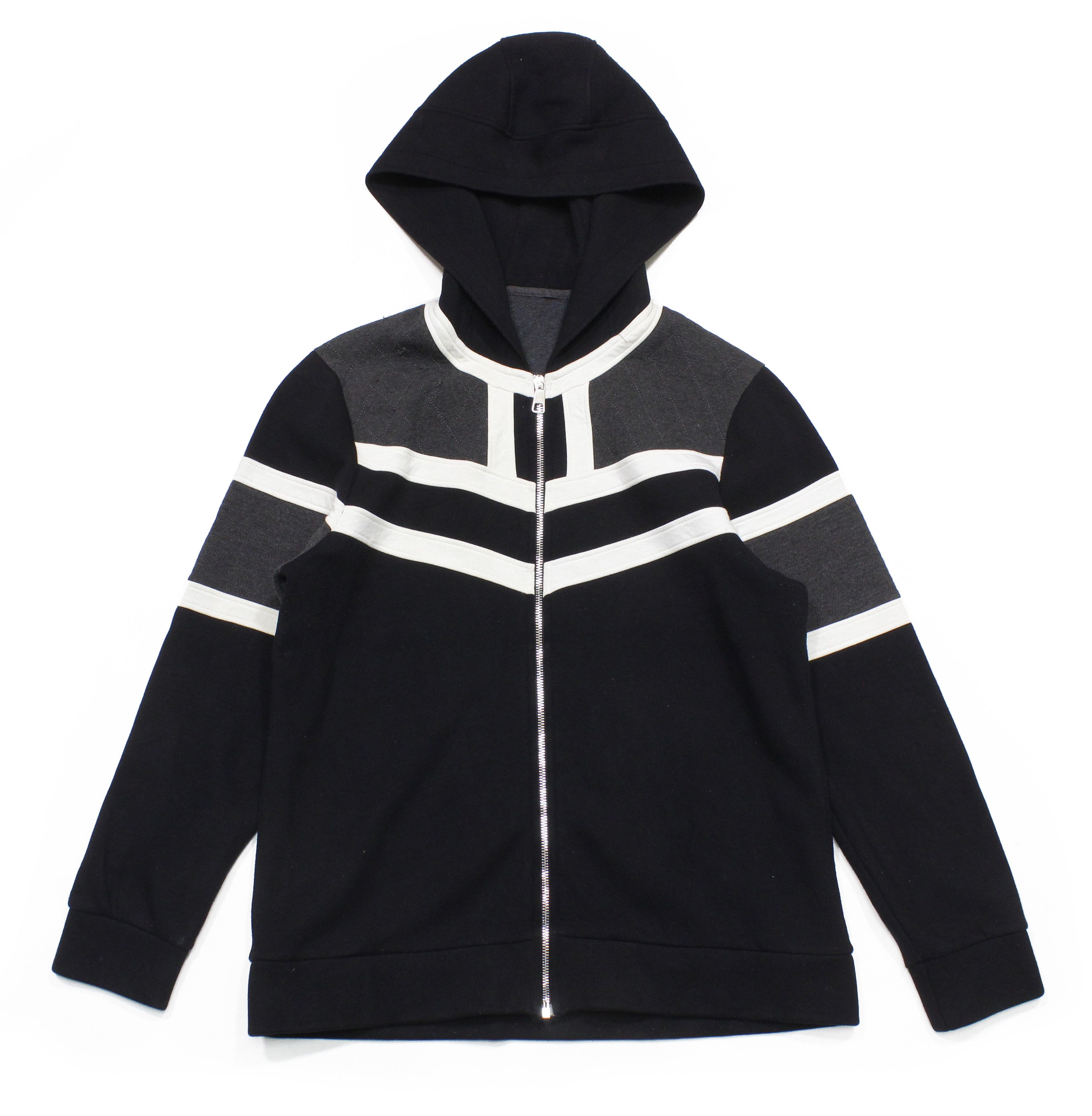 Neil Barrett Striped Modern Hoodie Size US L / EU 52-54 / 3 - 1 Thumbnail
