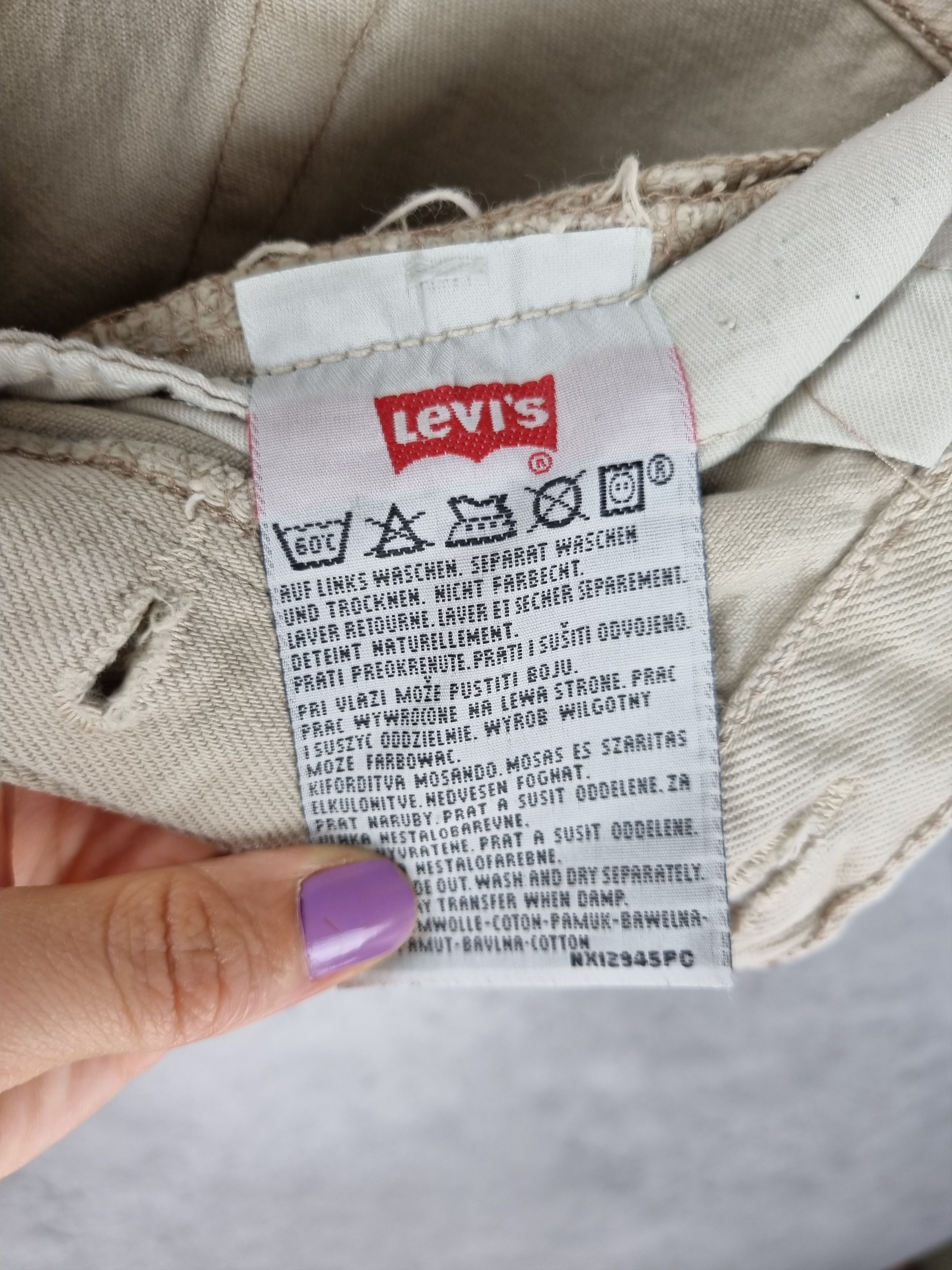 Levi's 1999 LEVIS 501 Button flies Sand Color Jeans Size US 34 / EU 50 - 7 Thumbnail