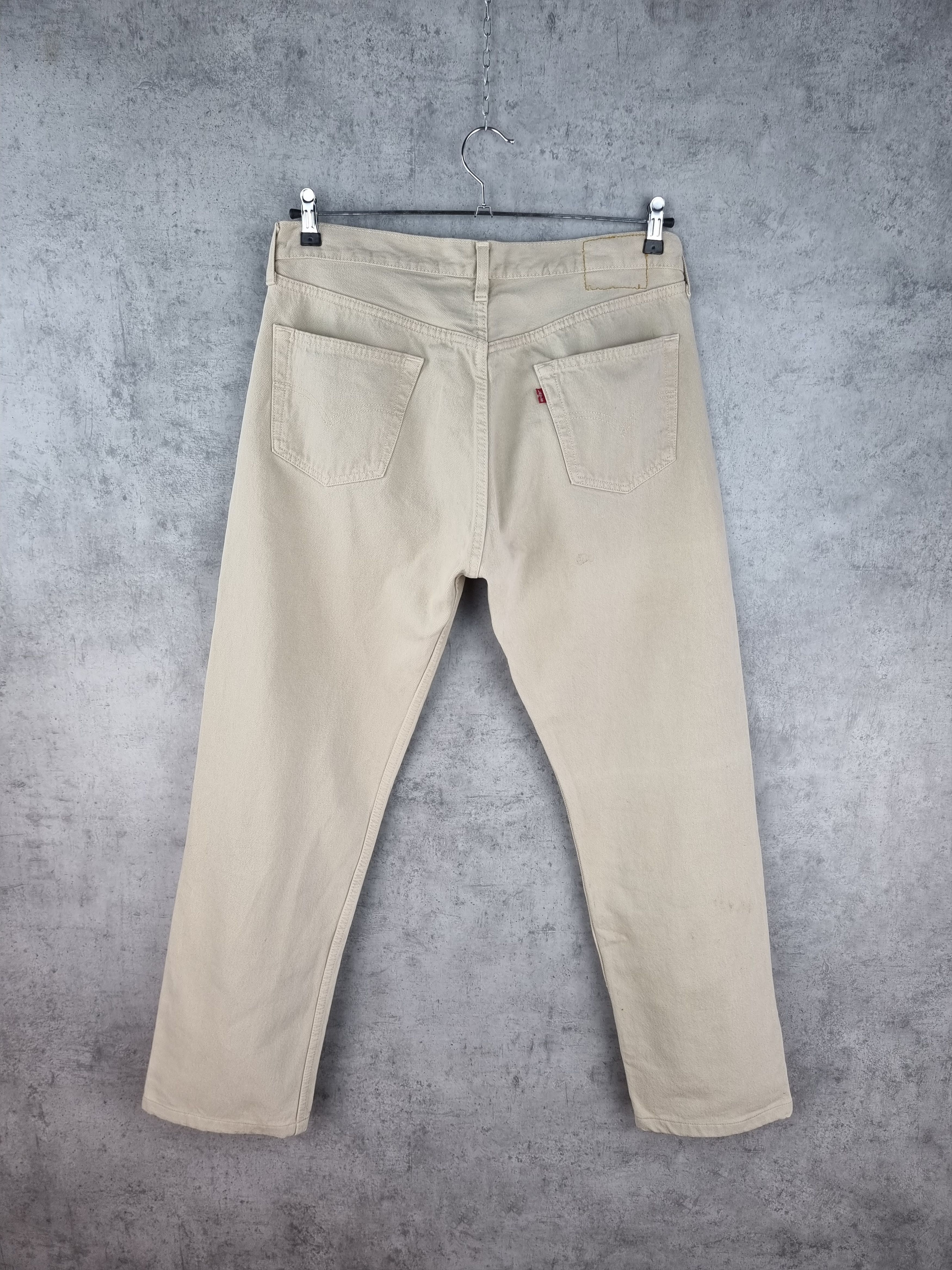 Levi's 1999 LEVIS 501 Button flies Sand Color Jeans Size US 34 / EU 50 - 2 Thumbnail