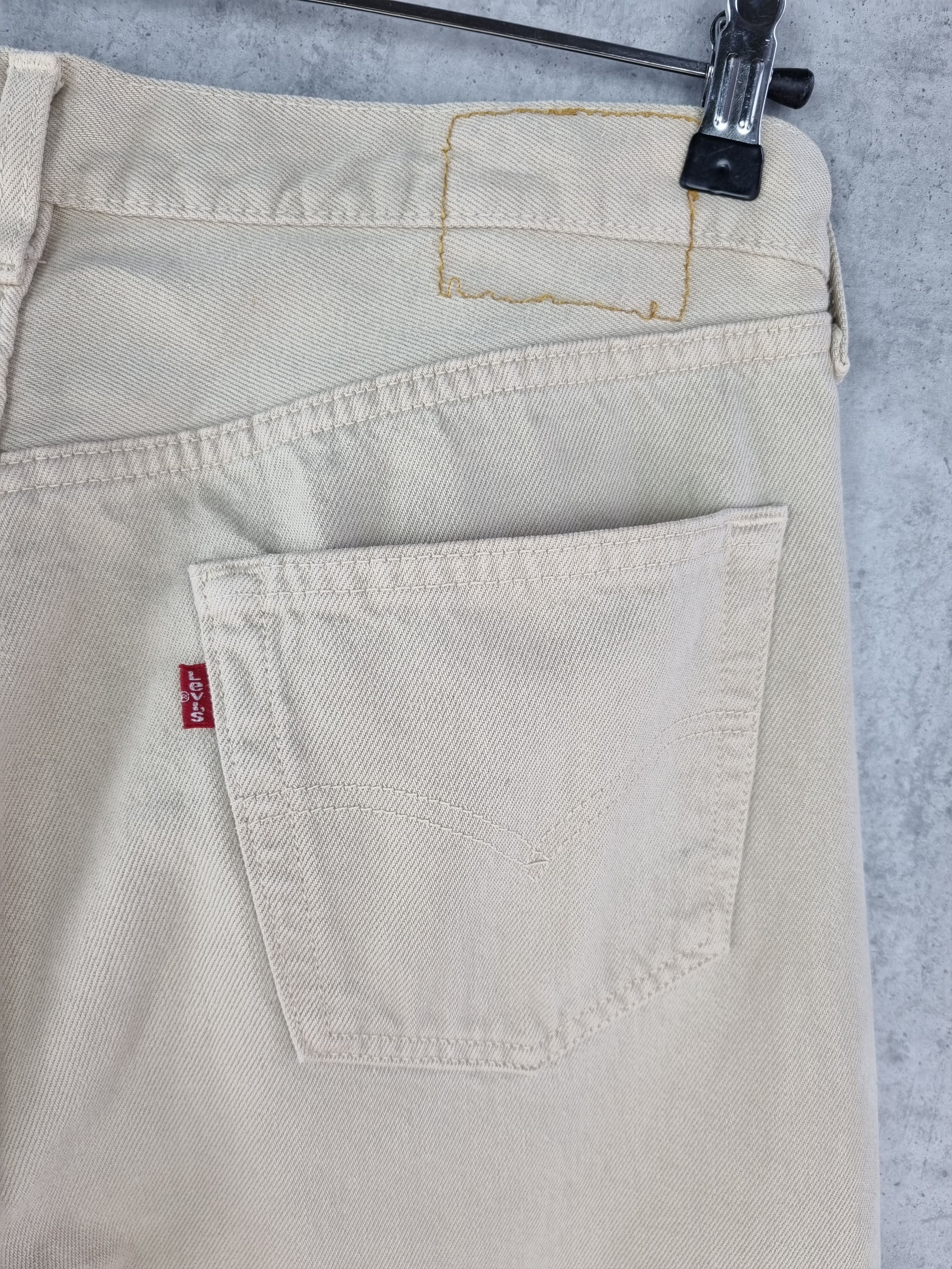 Levi's 1999 LEVIS 501 Button flies Sand Color Jeans Size US 34 / EU 50 - 4 Thumbnail