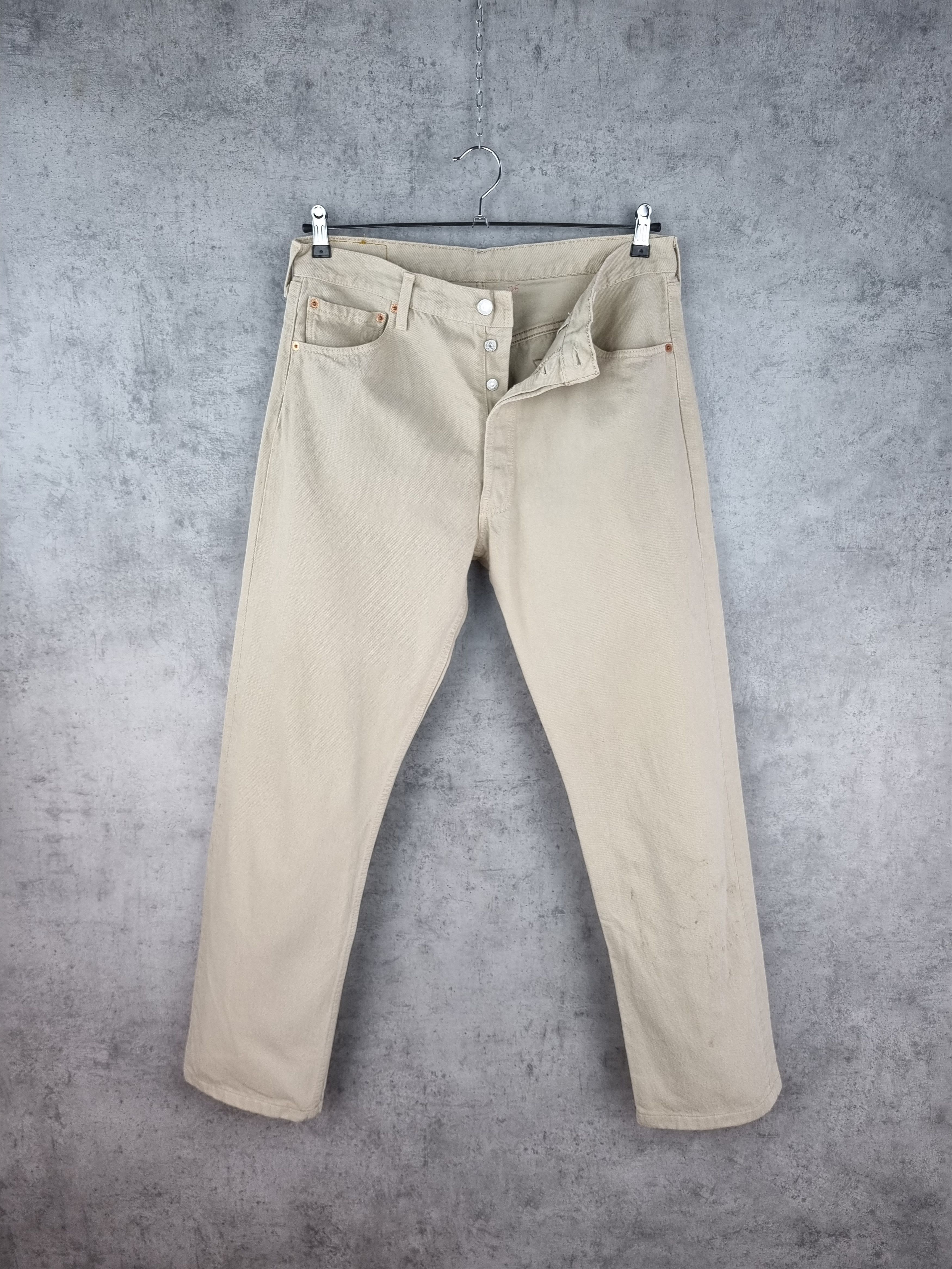 Levi's 1999 LEVIS 501 Button flies Sand Color Jeans Size US 34 / EU 50 - 1 Thumbnail