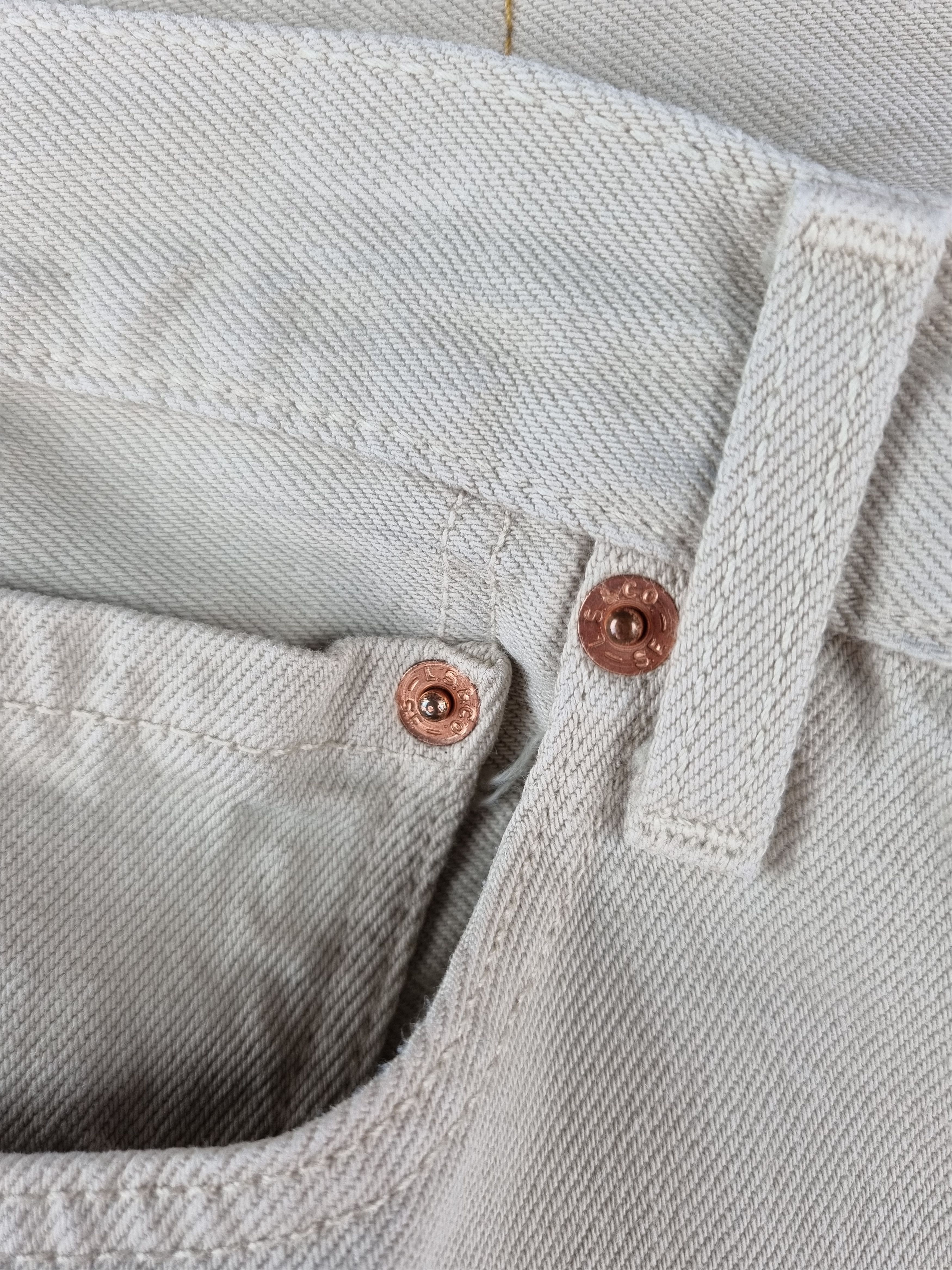 Levi's 1999 LEVIS 501 Button flies Sand Color Jeans Size US 34 / EU 50 - 14 Thumbnail