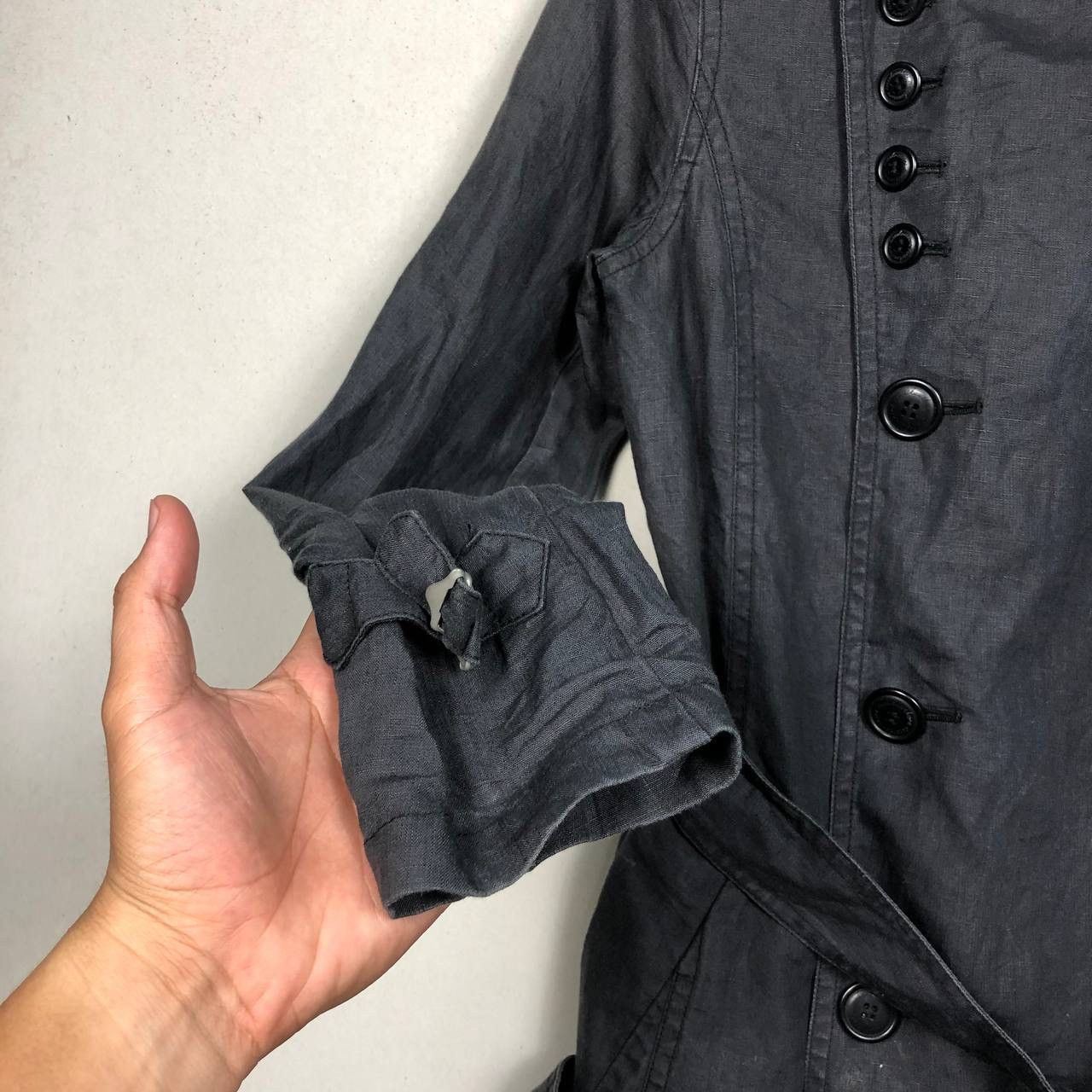 Issey Miyake Issey Miyake Sunaokuwahara Black Long Jacket Size US S / EU 44-46 / 1 - 6 Thumbnail