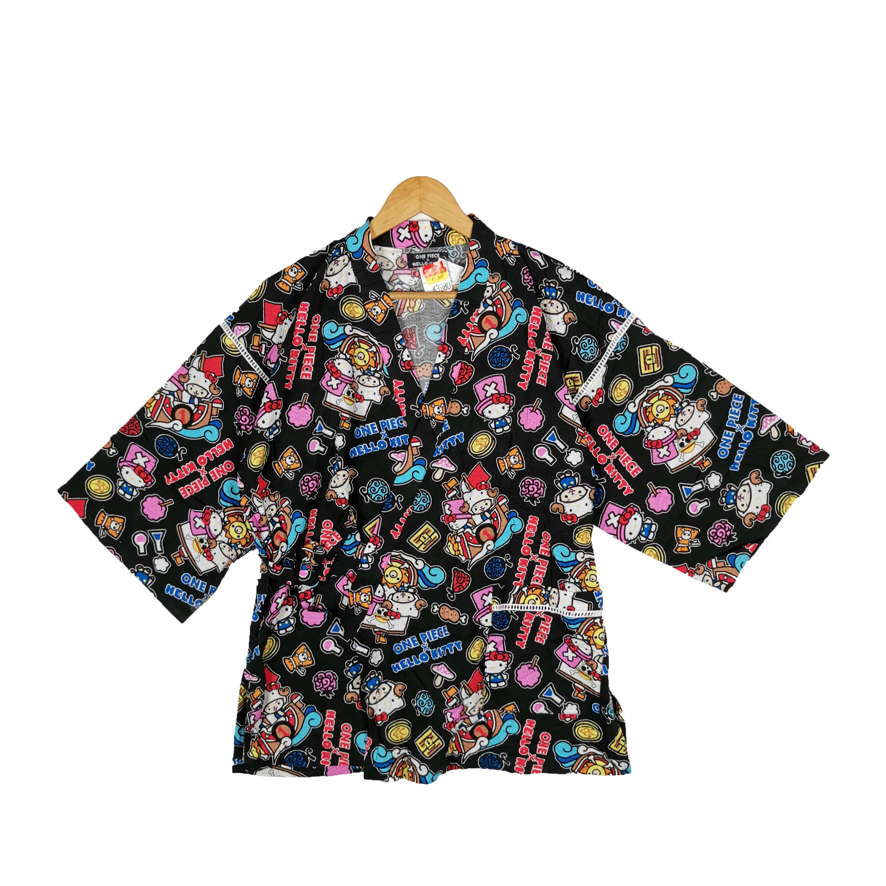 If Six Was Nine One Piece X Hello Kitty Anime Japanese Traditional Kimono Size US M / EU 48-50 / 2 - 1 Thumbnail