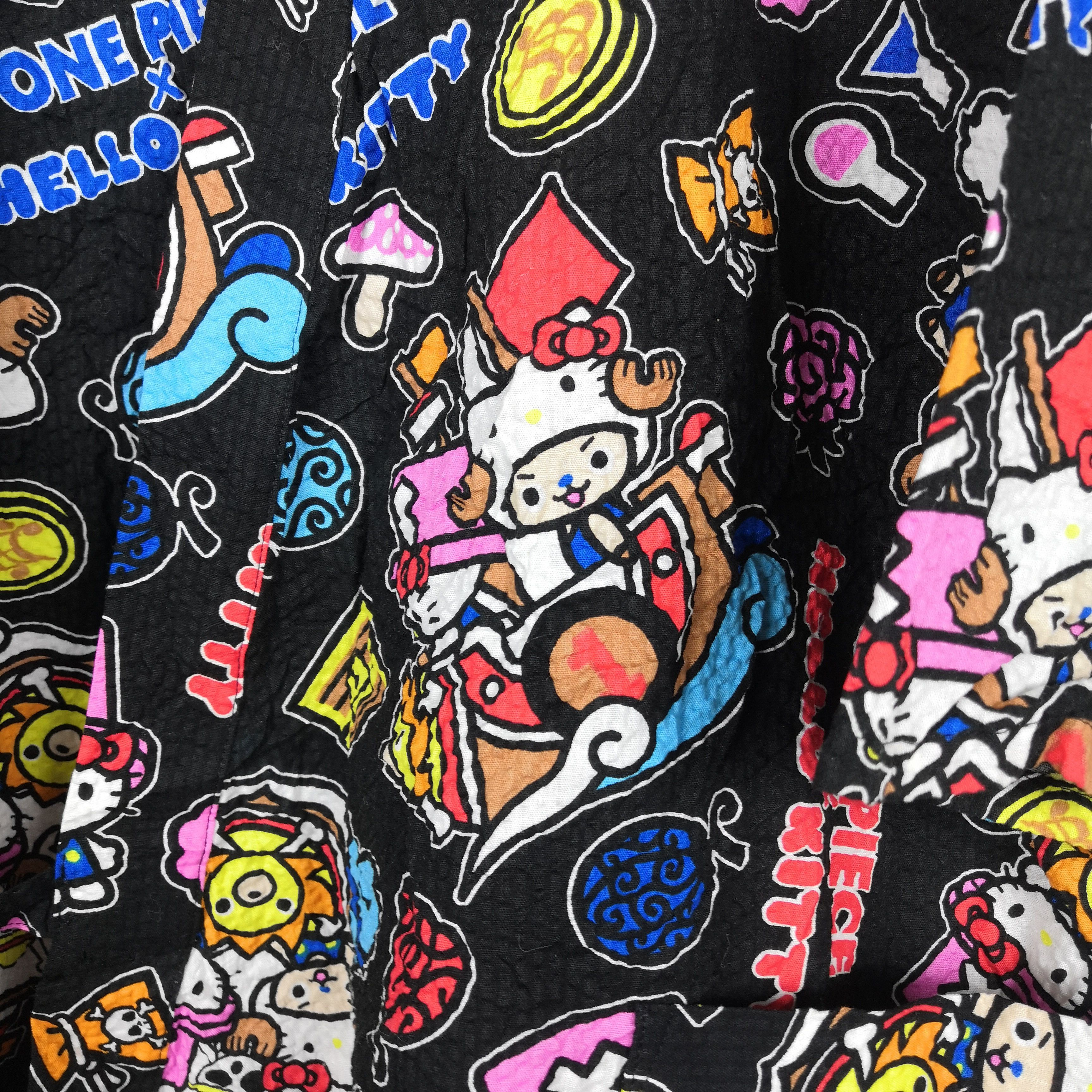 If Six Was Nine One Piece X Hello Kitty Anime Japanese Traditional Kimono Size US M / EU 48-50 / 2 - 6 Thumbnail