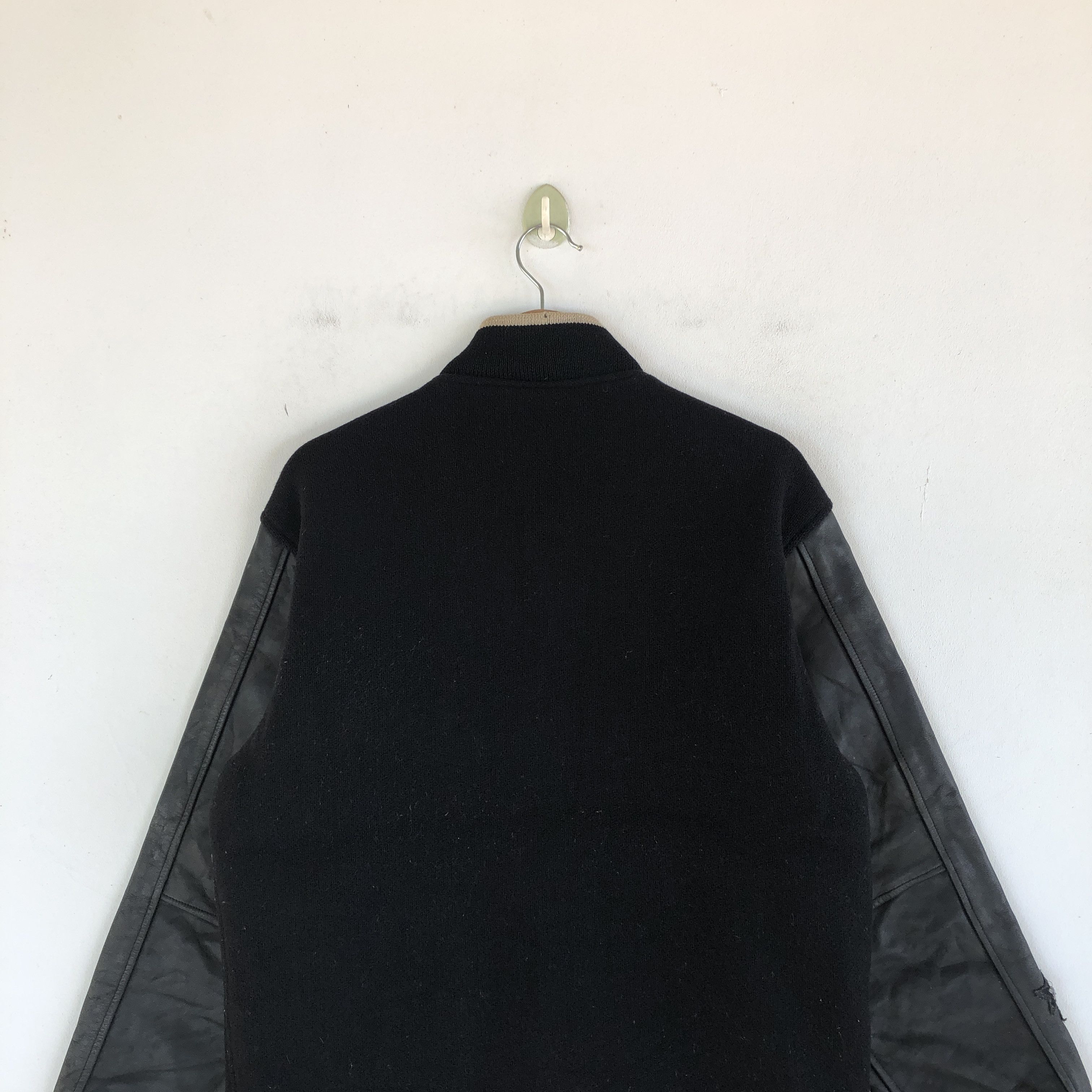 Japanese Brand × Vintage East 20 Box Varsity Wool Jacket Leather Letterman Size US L / EU 52-54 / 3 - 7 Thumbnail
