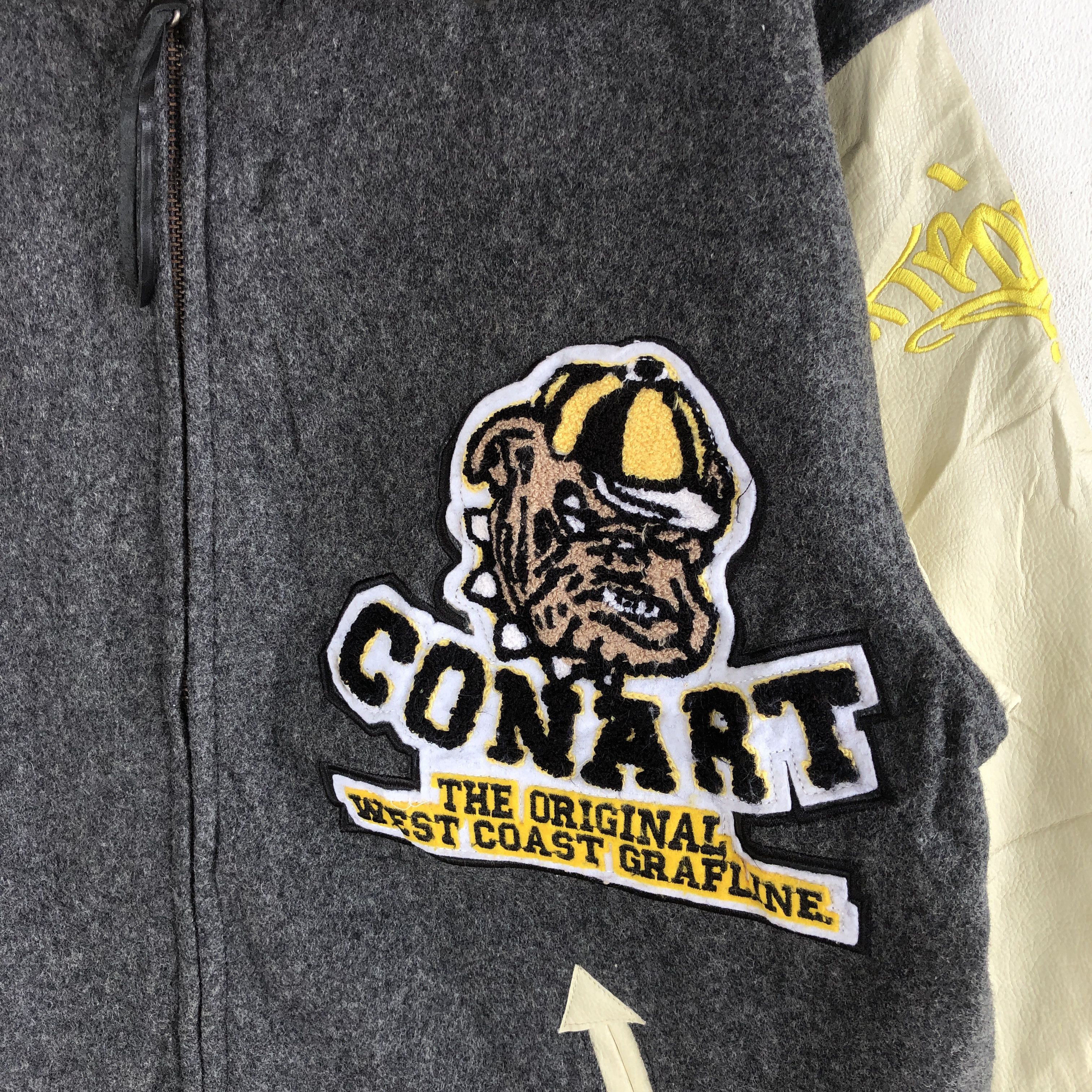 Japanese Brand × Vintage Vintage Conart Varsity Jackets Bull Dog Wool Jacket Size US L / EU 52-54 / 3 - 6 Thumbnail