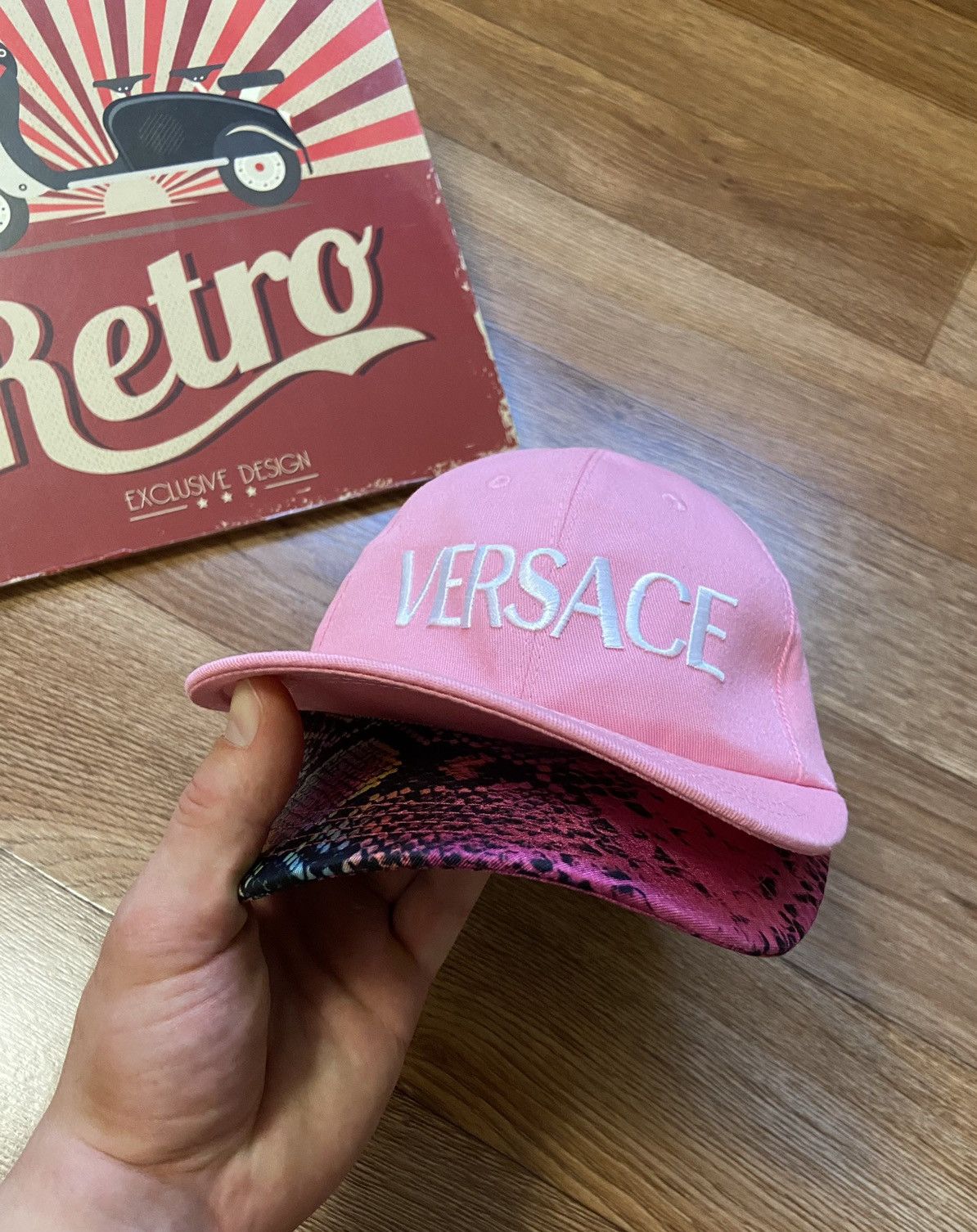 Versace Versace Logo Baseball Cap With Double-Bill Trim Size ONE SIZE - 5 Thumbnail