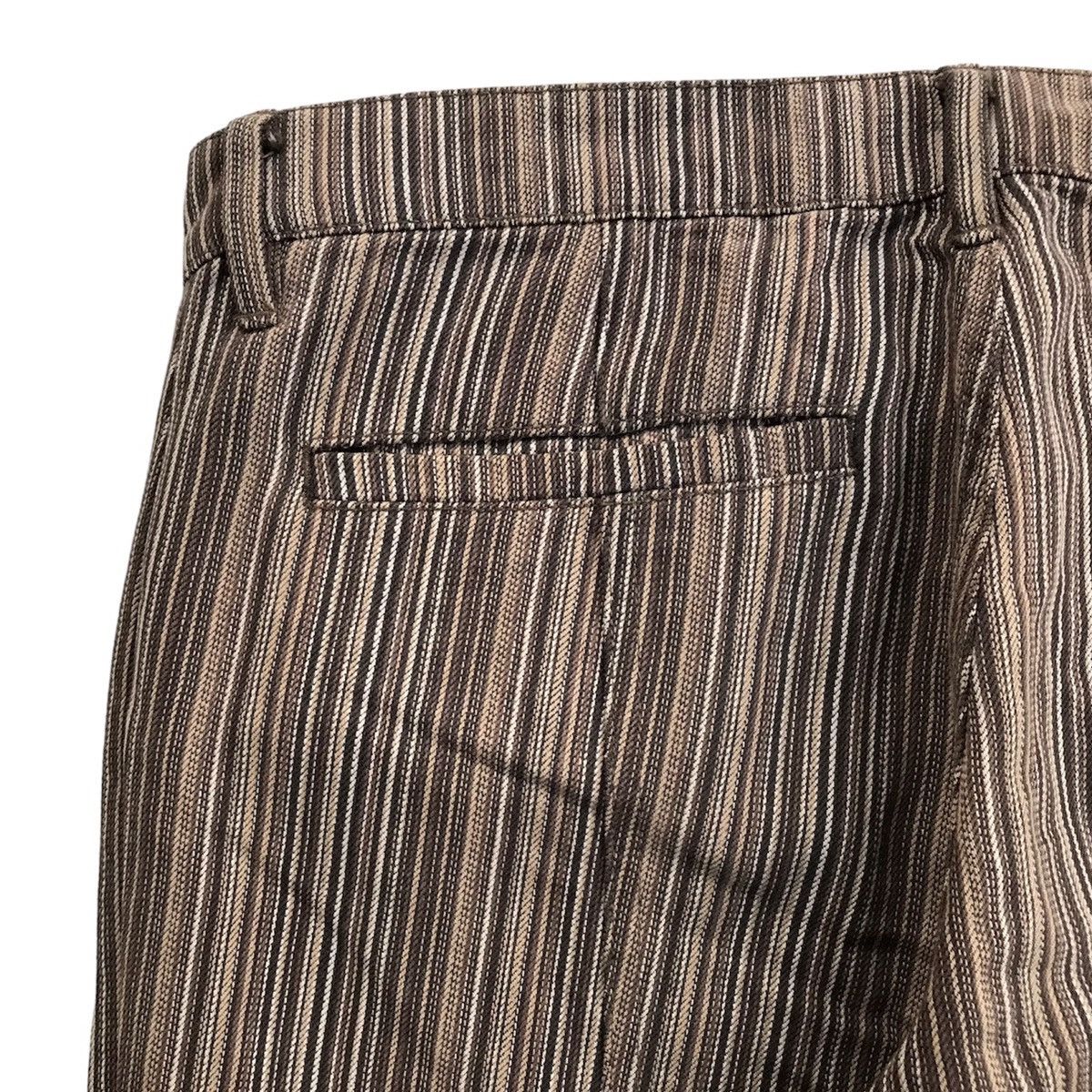 Tete Homme VINTAGE TETE HOMME BY ISSEY MIYAKE PIN STRIPED FLARE PANTS Size US 33 - 10 Thumbnail