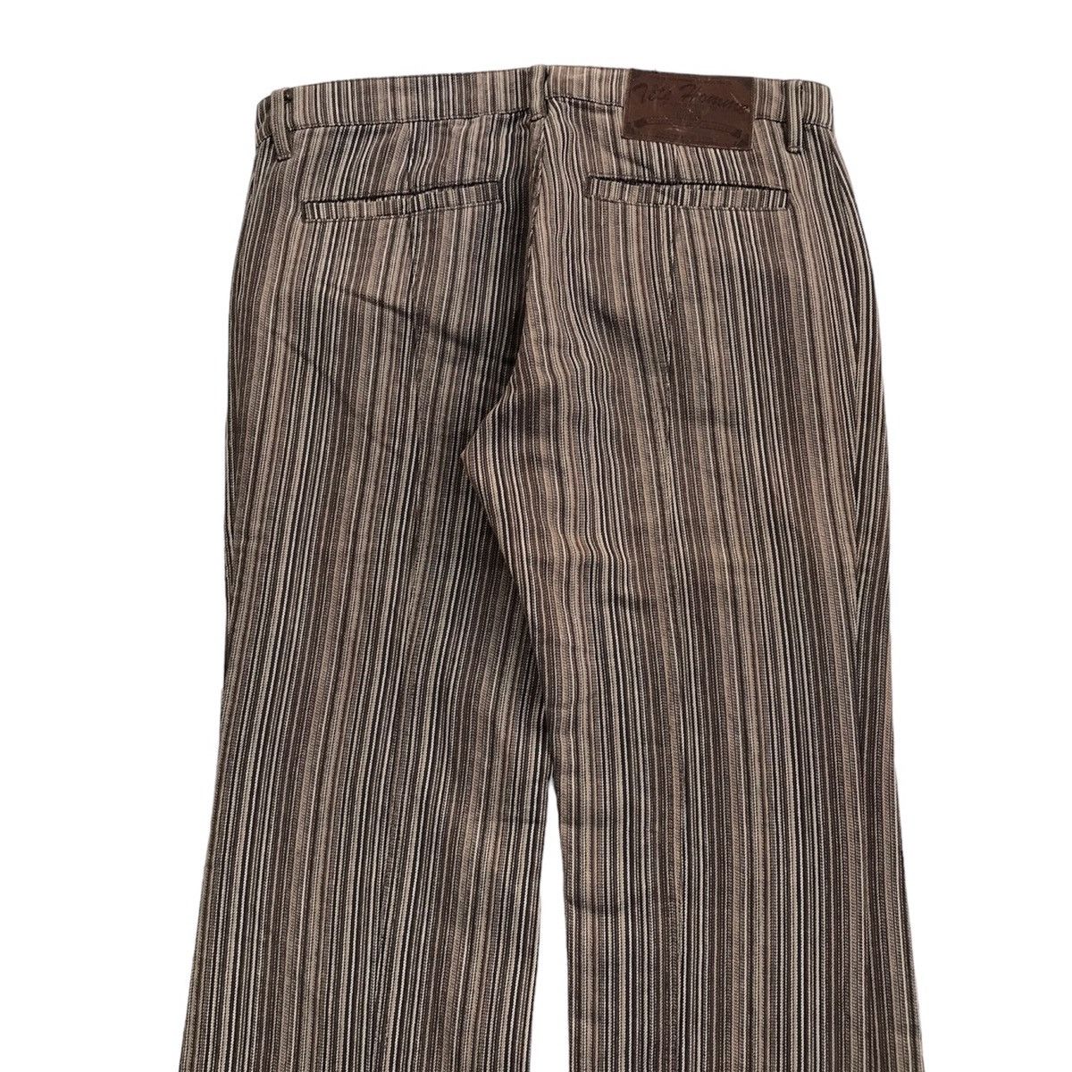 Tete Homme VINTAGE TETE HOMME BY ISSEY MIYAKE PIN STRIPED FLARE PANTS Size US 33 - 13 Thumbnail