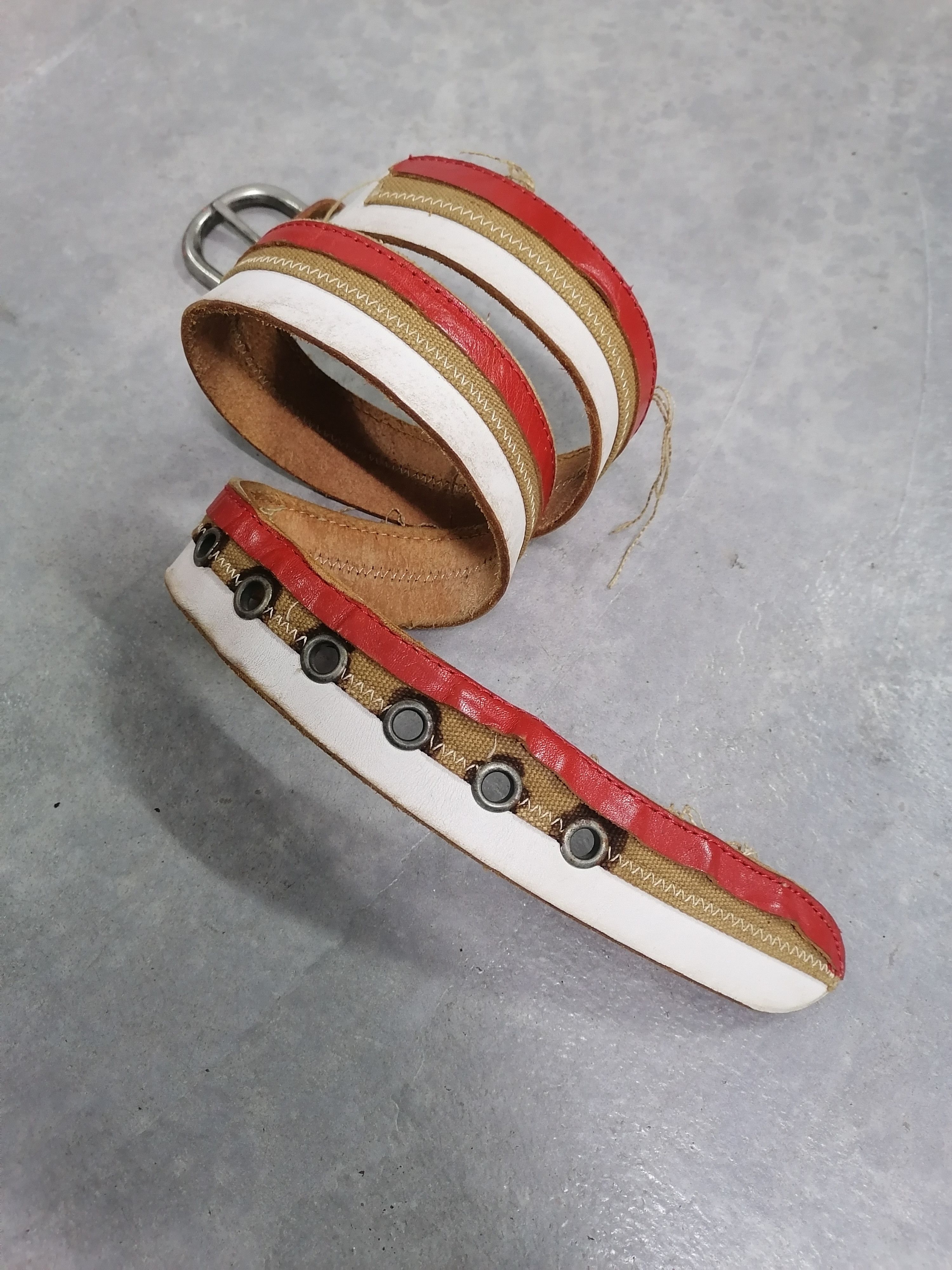 Hysteric Glamour × If Six Was Nine × Japanese Brand Hawk Company 2 Layer Patchwork Leather Belt Size ONE SIZE - 3 Thumbnail