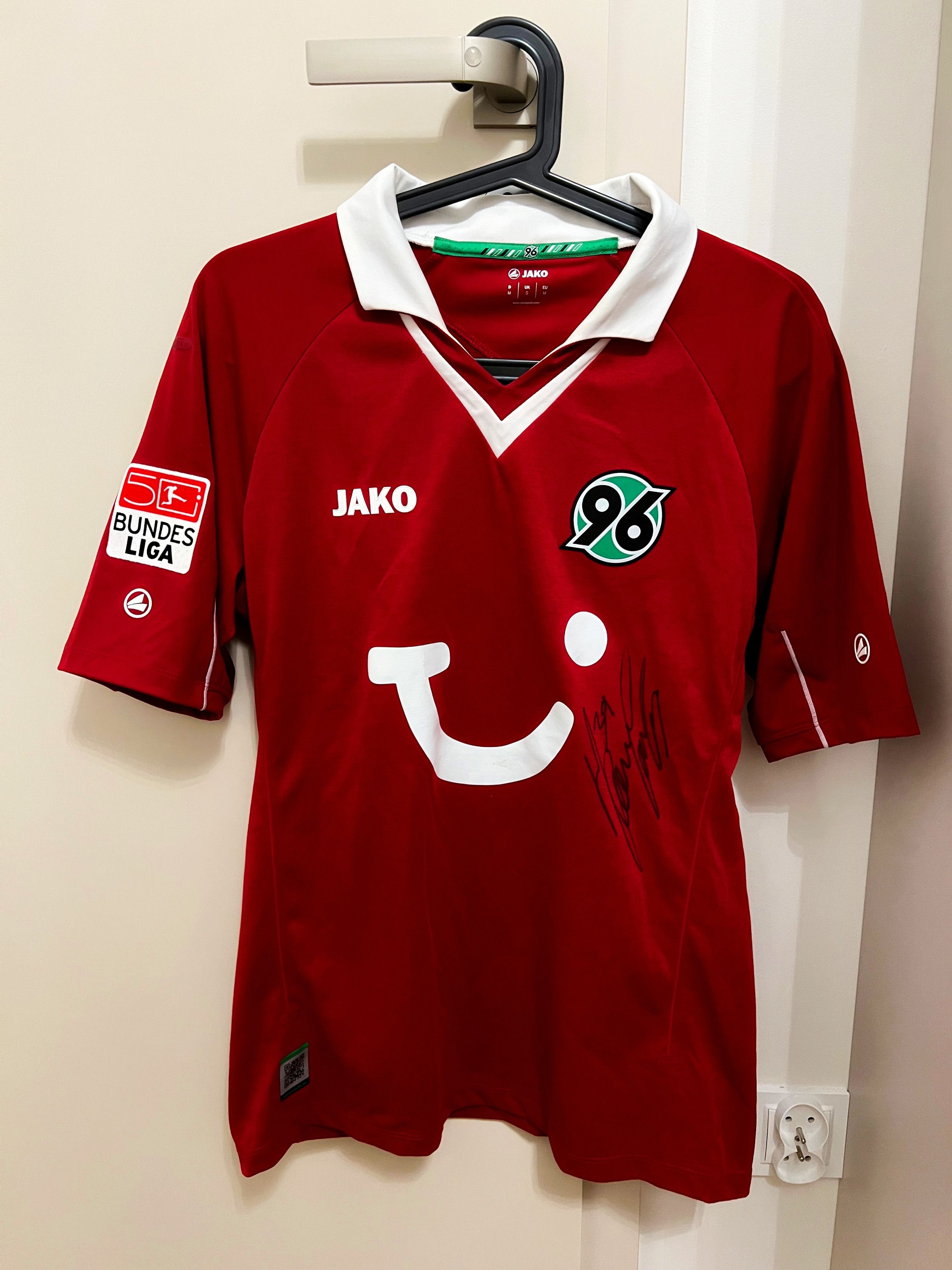 Vintage JAKO Hannover 96 Huszti #10 Player Issue Jersey M