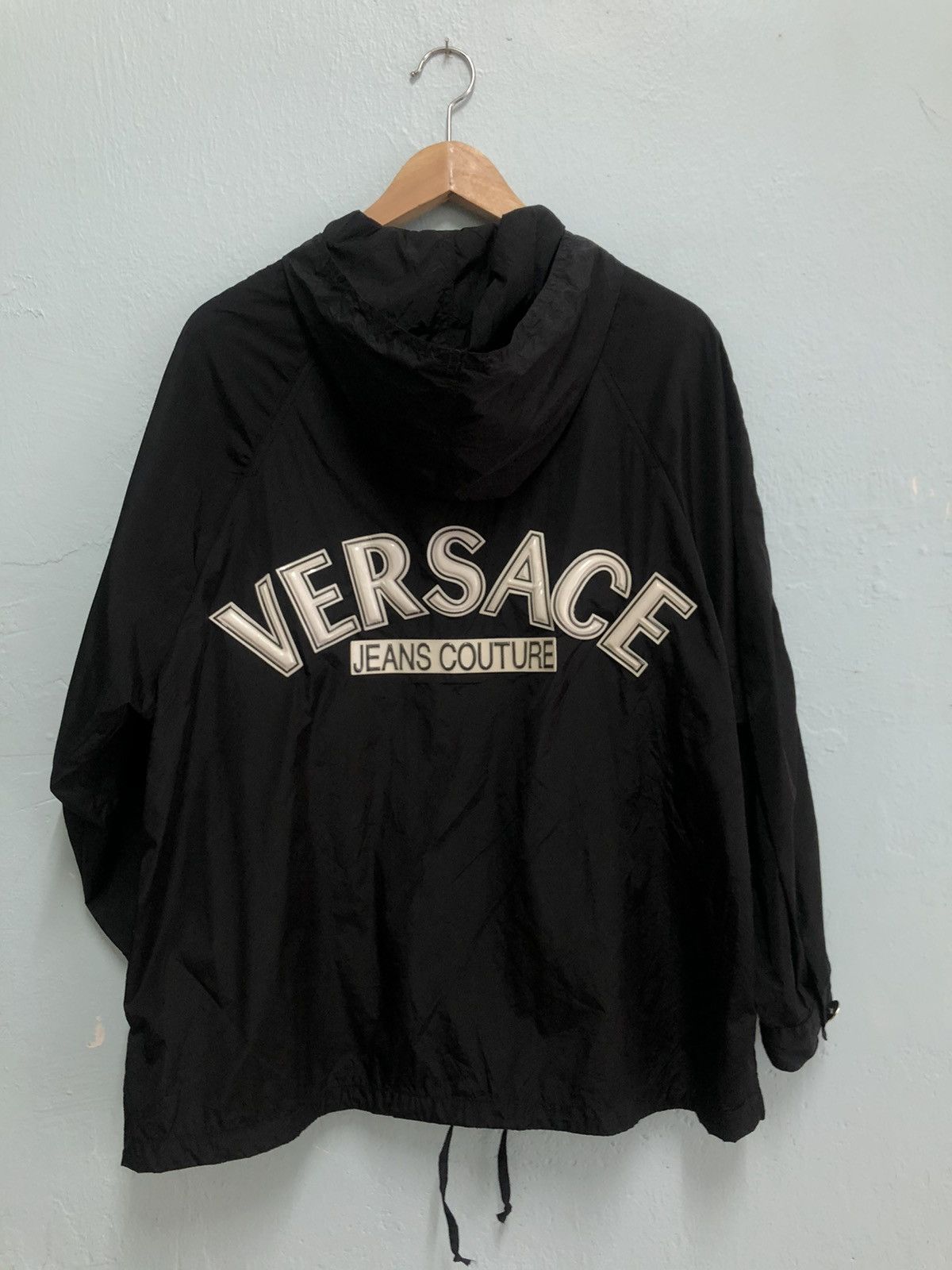 Versace jeans couture light nylon jacket big spell