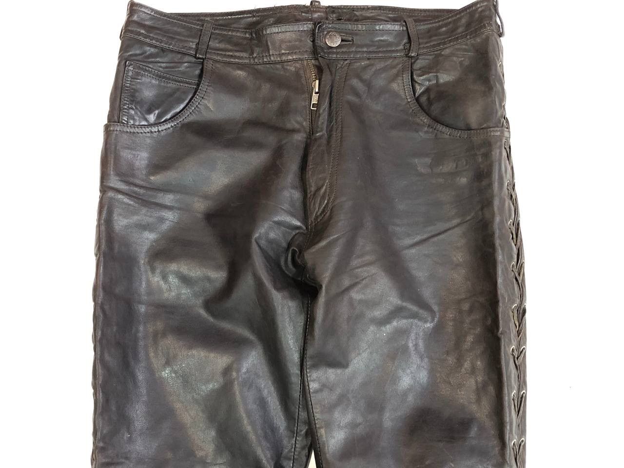 Leather Vintage Biker Moto Racing Leather Pants Size US 30 / EU 46 - 5 Thumbnail