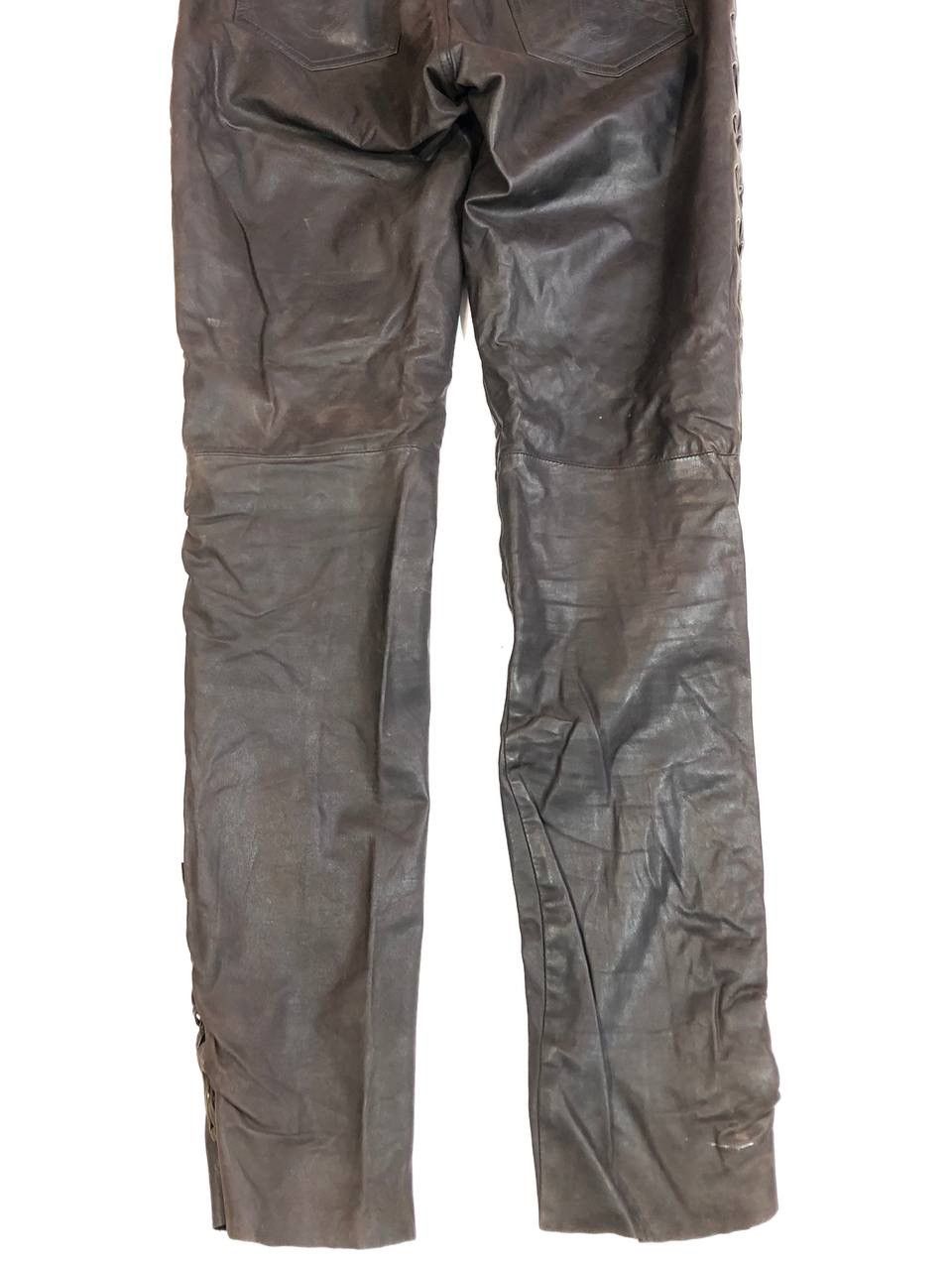 Leather Vintage Biker Moto Racing Leather Pants Size US 30 / EU 46 - 9 Thumbnail